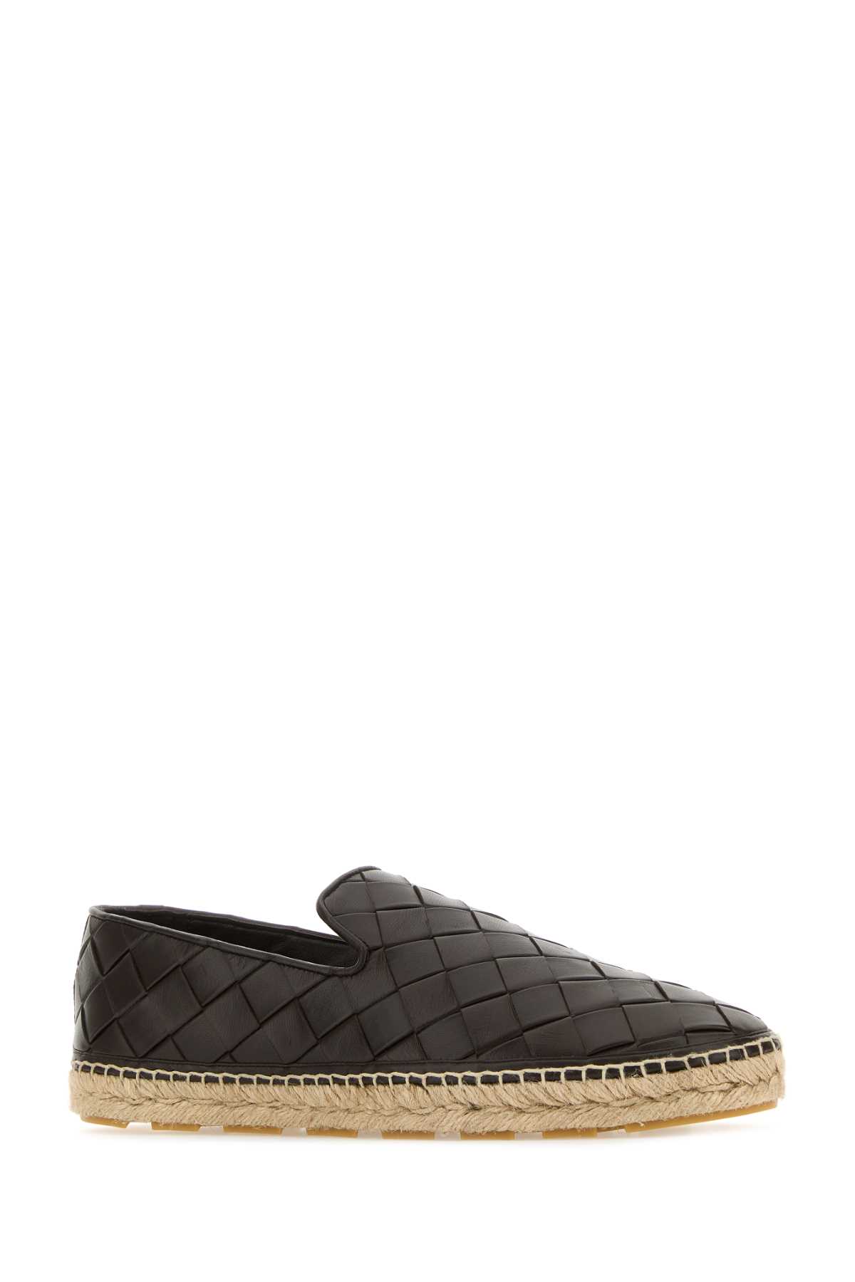 Bottega Veneta Chocolate Leather Jack Espadrillas In Fondant