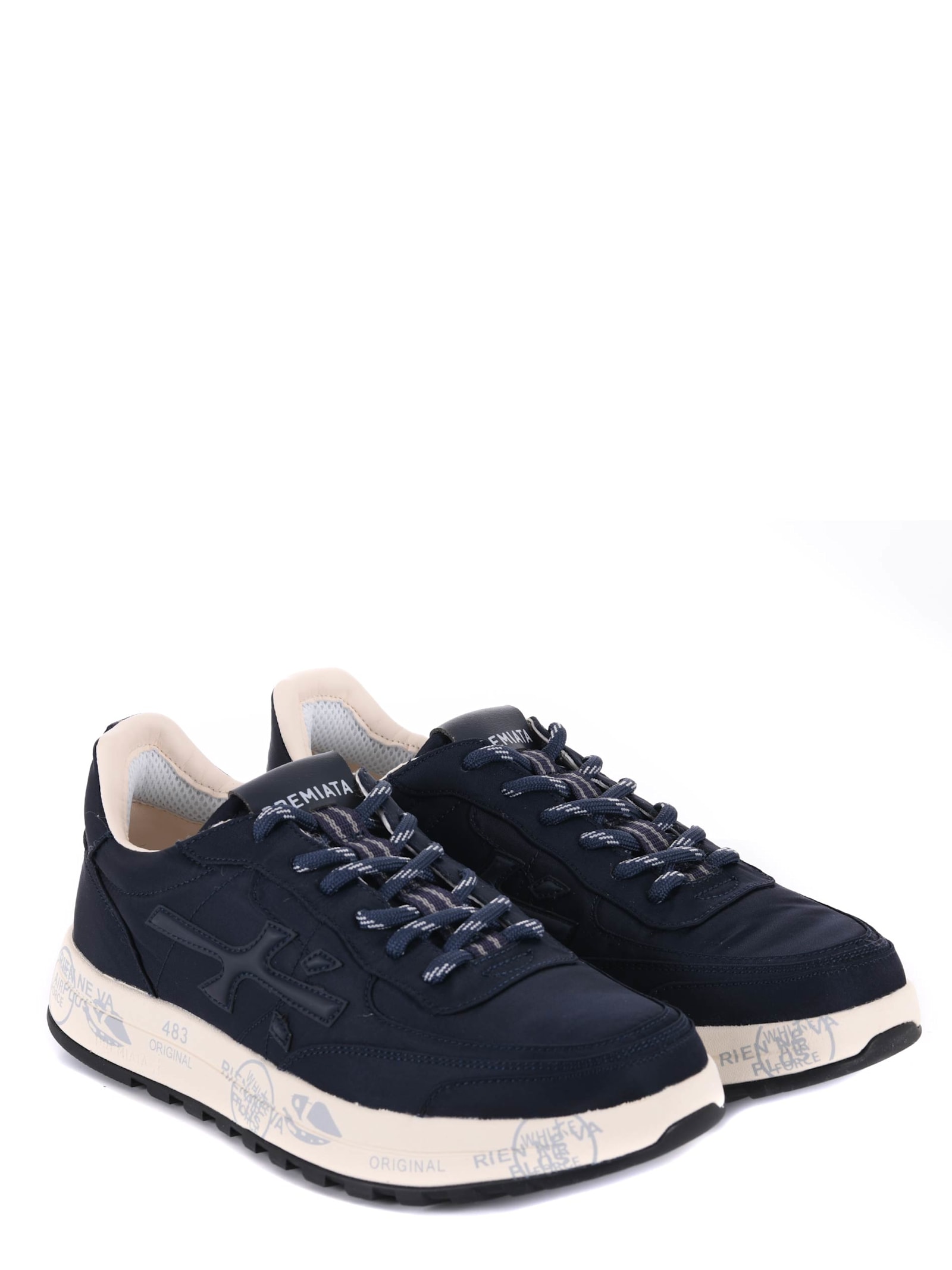 Shop Premiata Sneakers In Blue