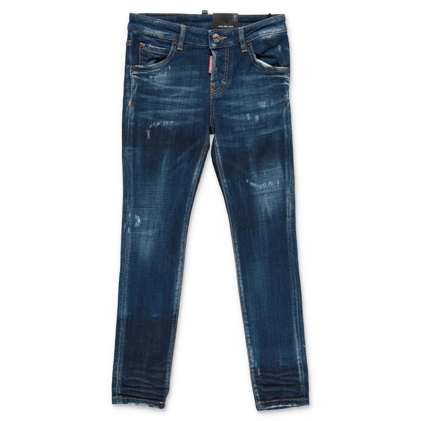 Dsquared2 Jeans Blu In Denim Di Cotone Stretch