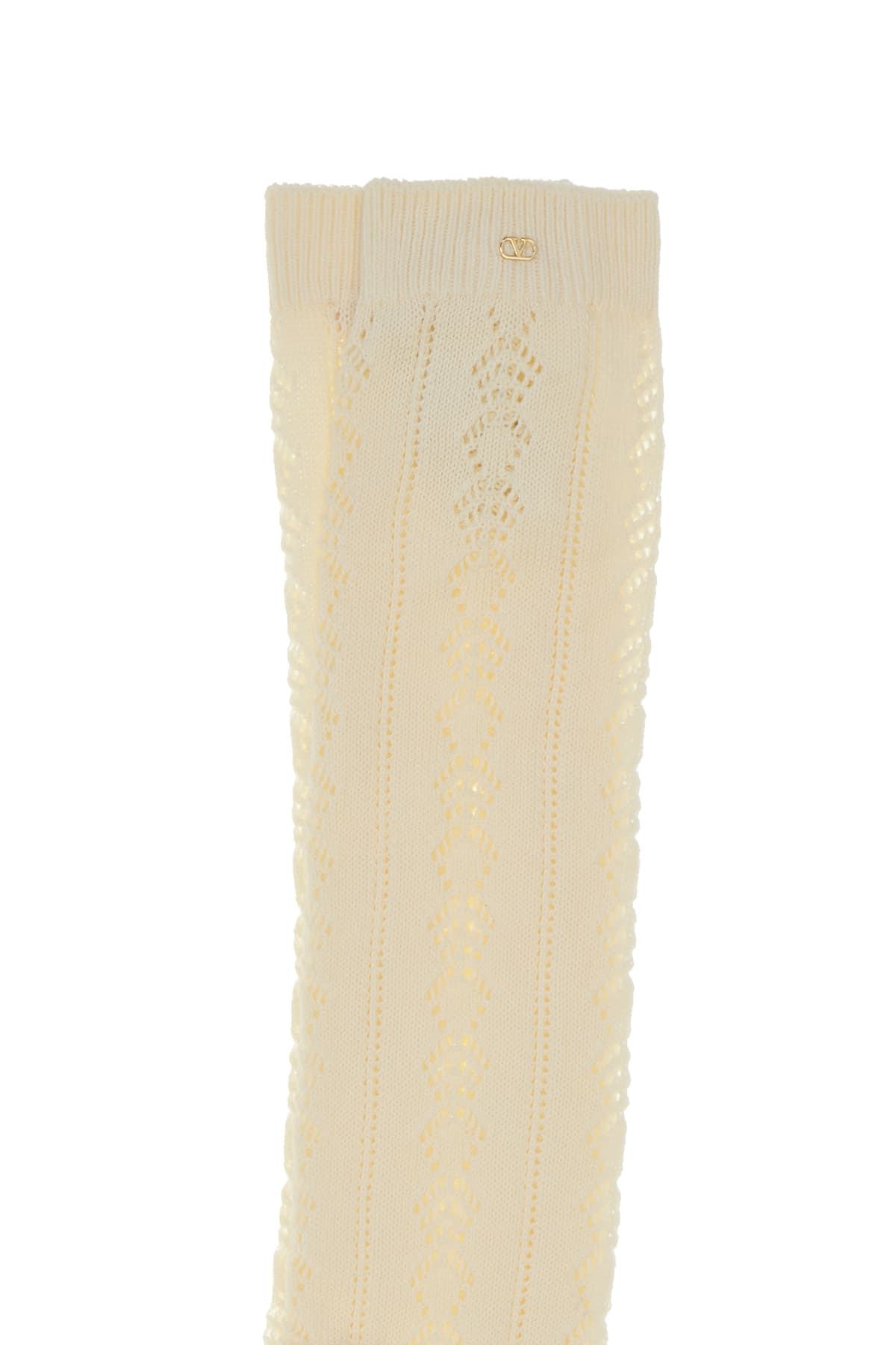 Valentino Perforated Cotton Socks For