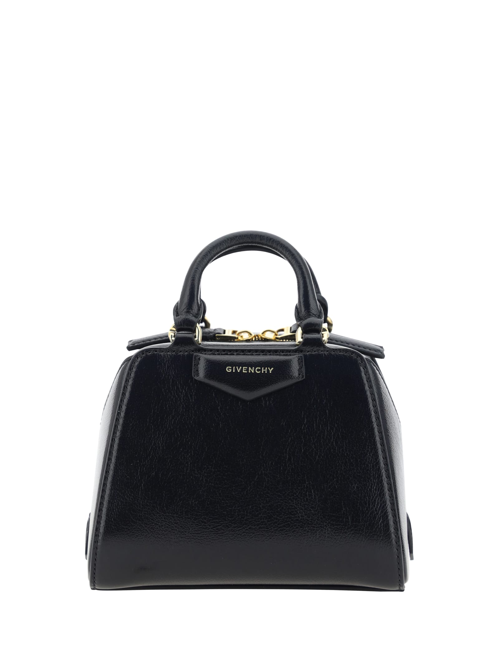 Shop Givenchy Antigona Cube Nano Handbag In Black