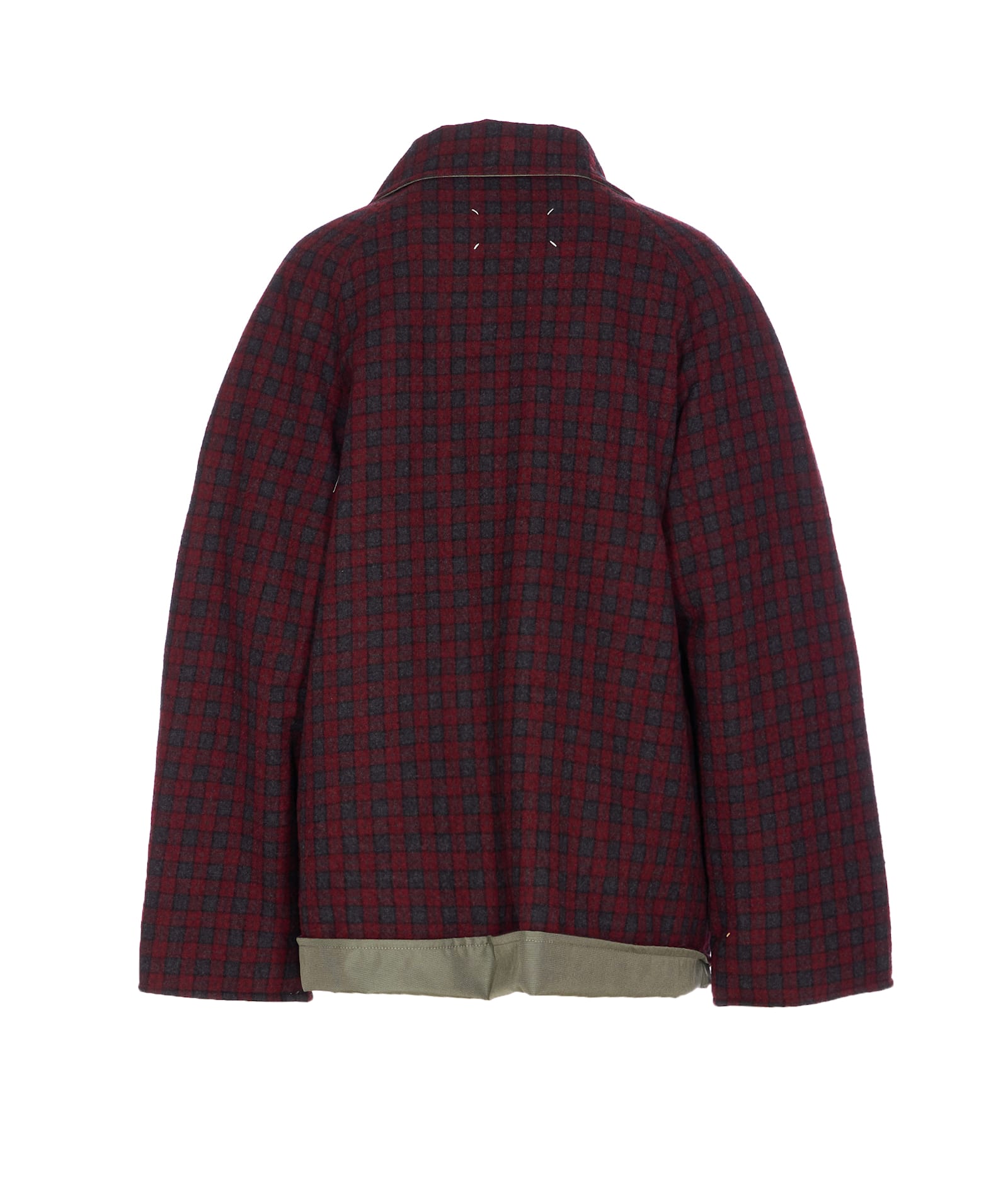 Maison Margiela Reversible Technical Jacket In Burgundy