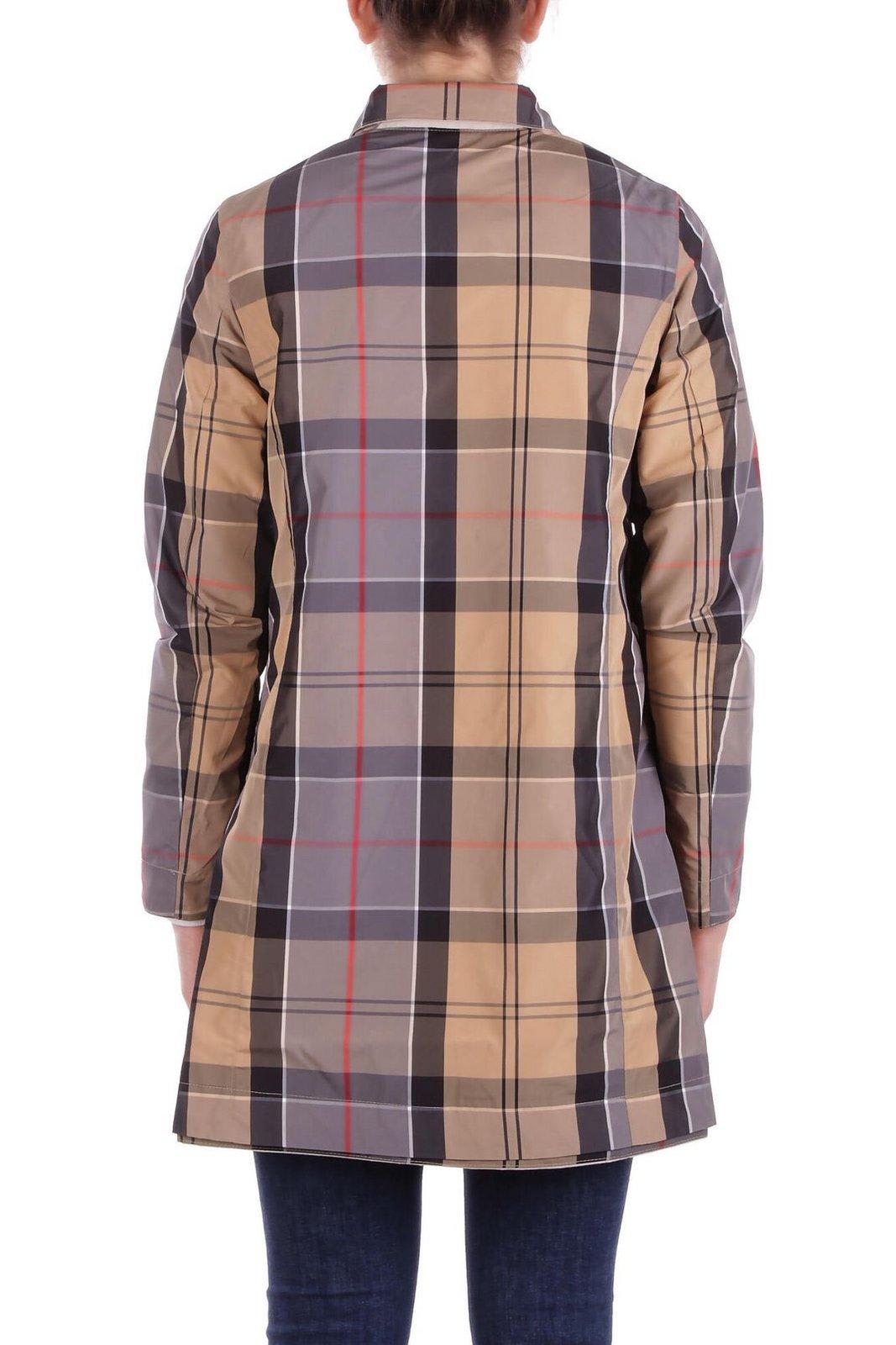 Barbour Straight Hem Buttoned Coat
