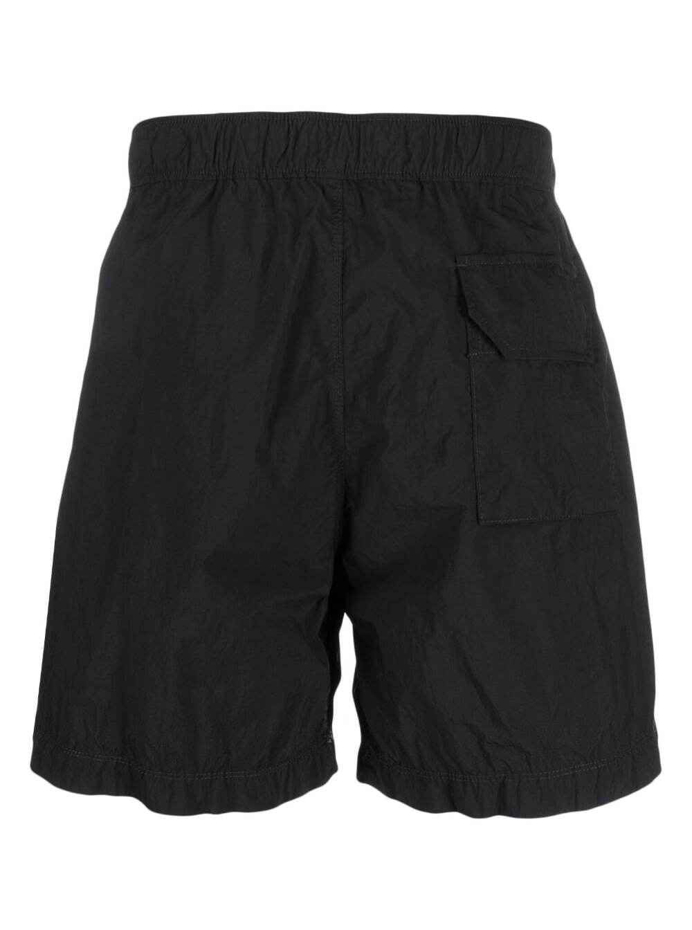 Shop Ten C Black Swim Trunks With Concealed Fastening In Nylon Man