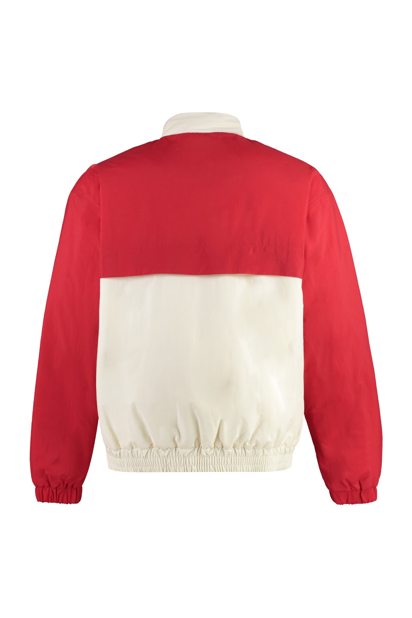 Shop Drôle De Monsieur Nylon Bomber Jacket In Red