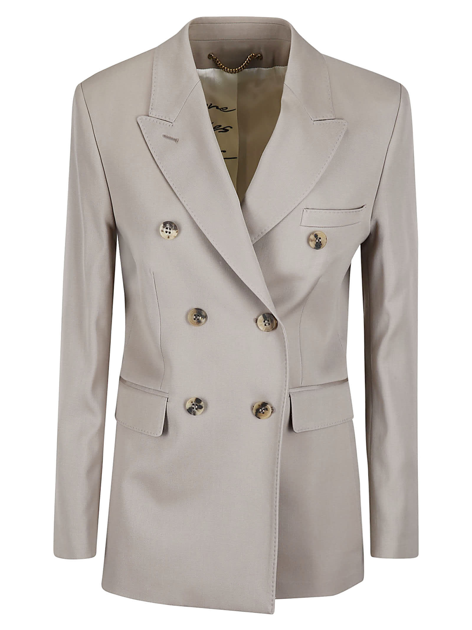 Golden Goose Double-breasted Wool-gabardine Blazer In 60398