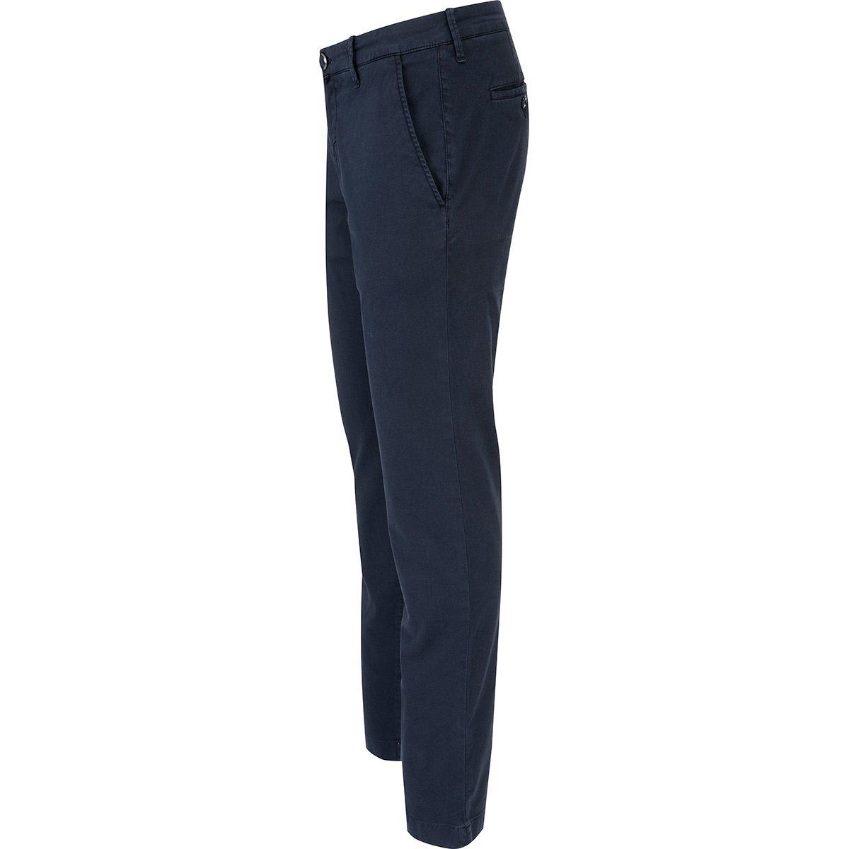Shop Jacob Cohen Low Rise Skinny Trousers In Blue Navy