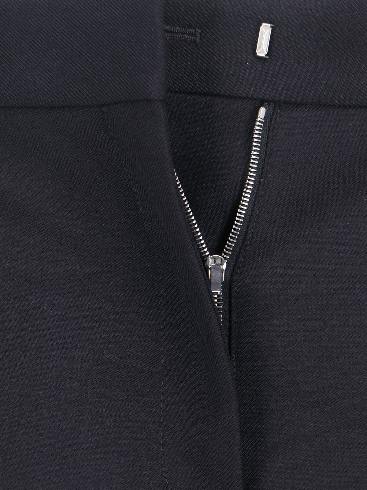 Calvin Klein Straight Leg Trousers With Belt Loops And Pockets In Black