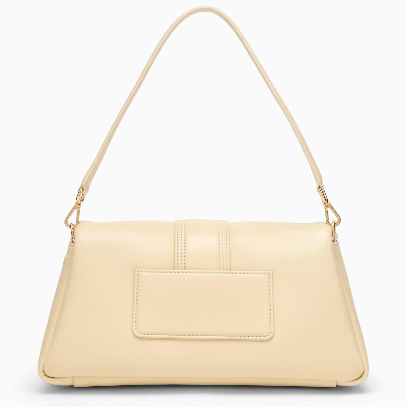 Shop Jacquemus Le Bambimou Ivory Leather Bag In 120 Ivory