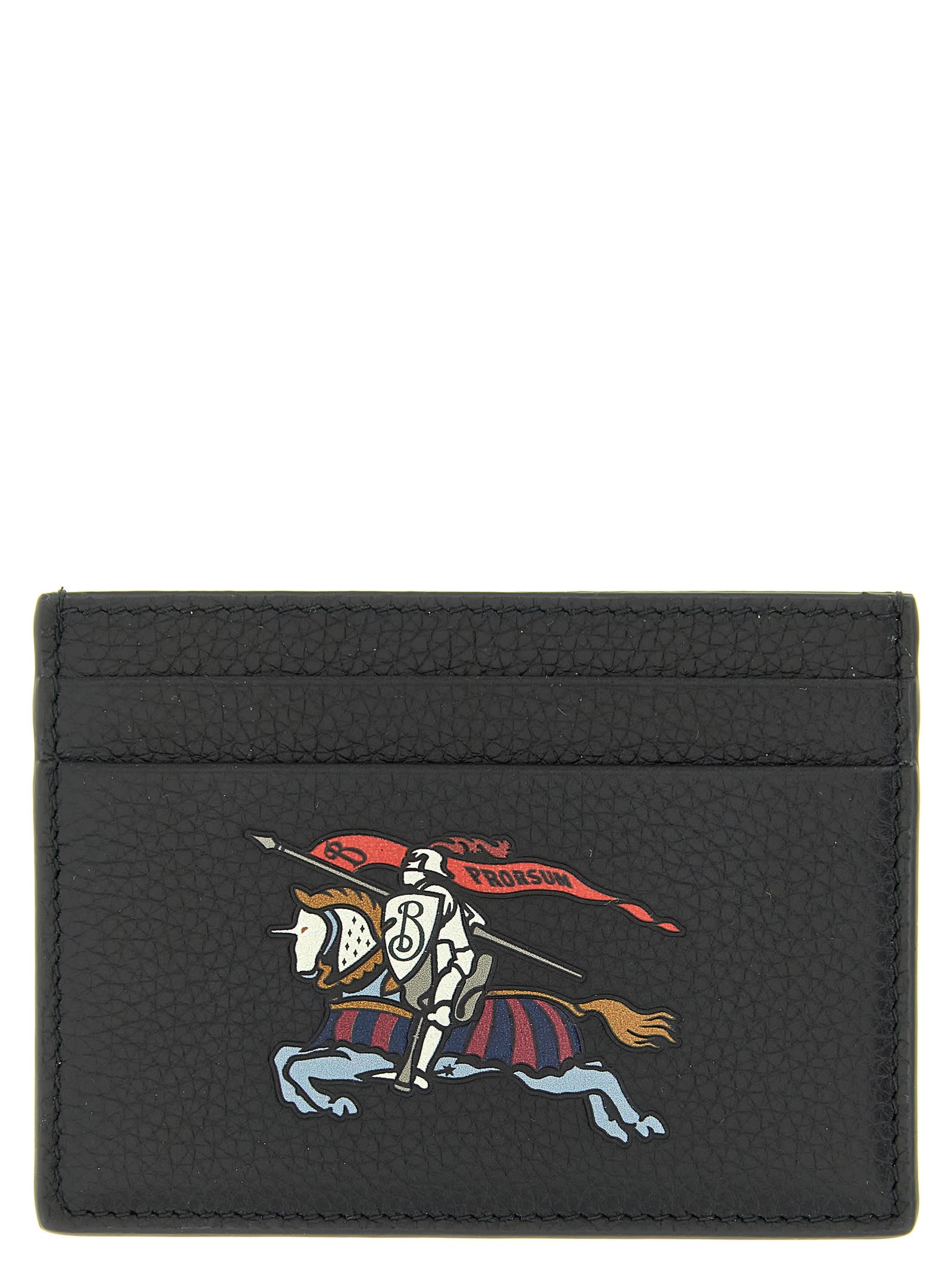 Burberry Leather Cards Holder In Black