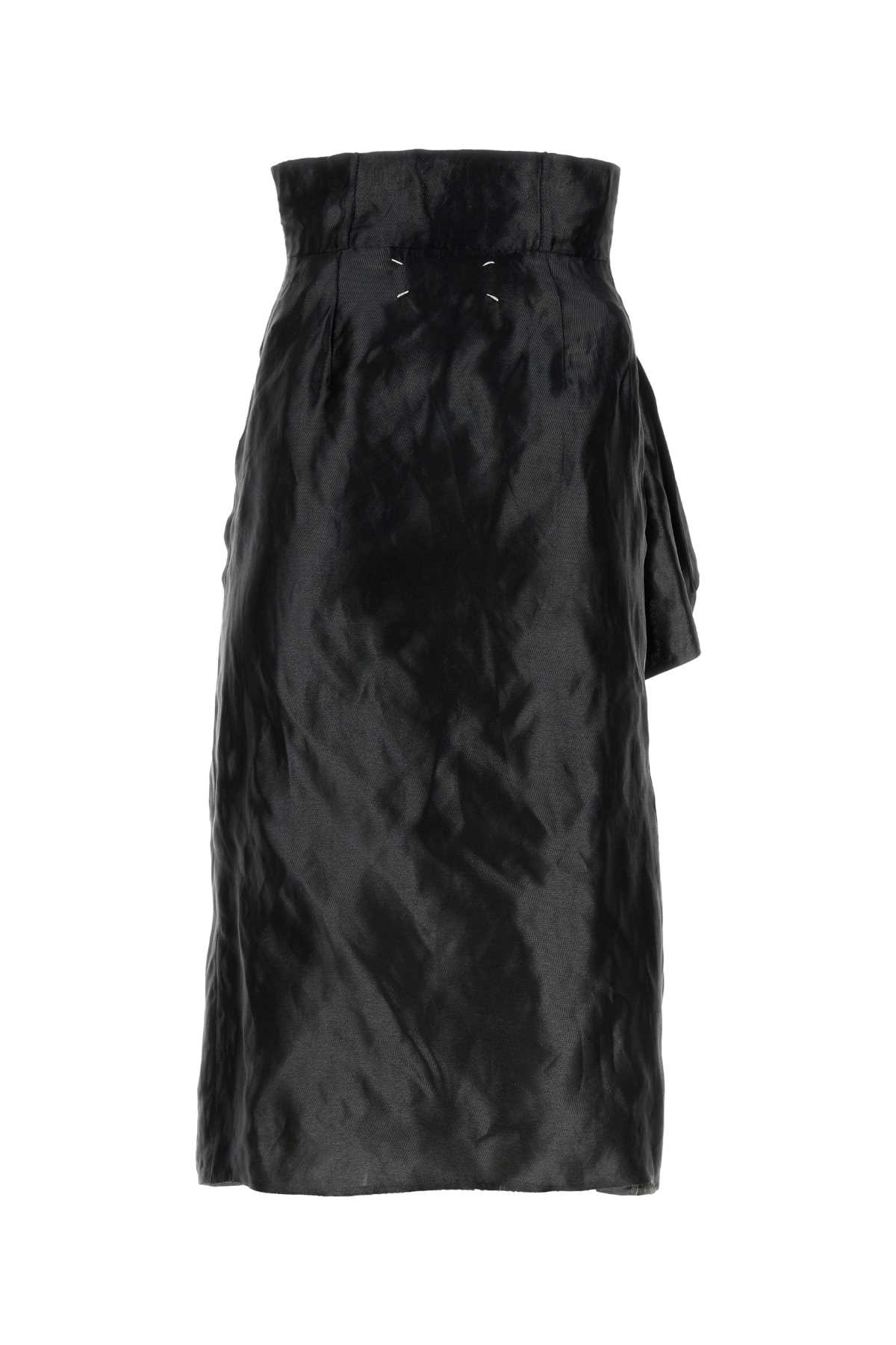 Maison Margiela Black Jersey Skirt