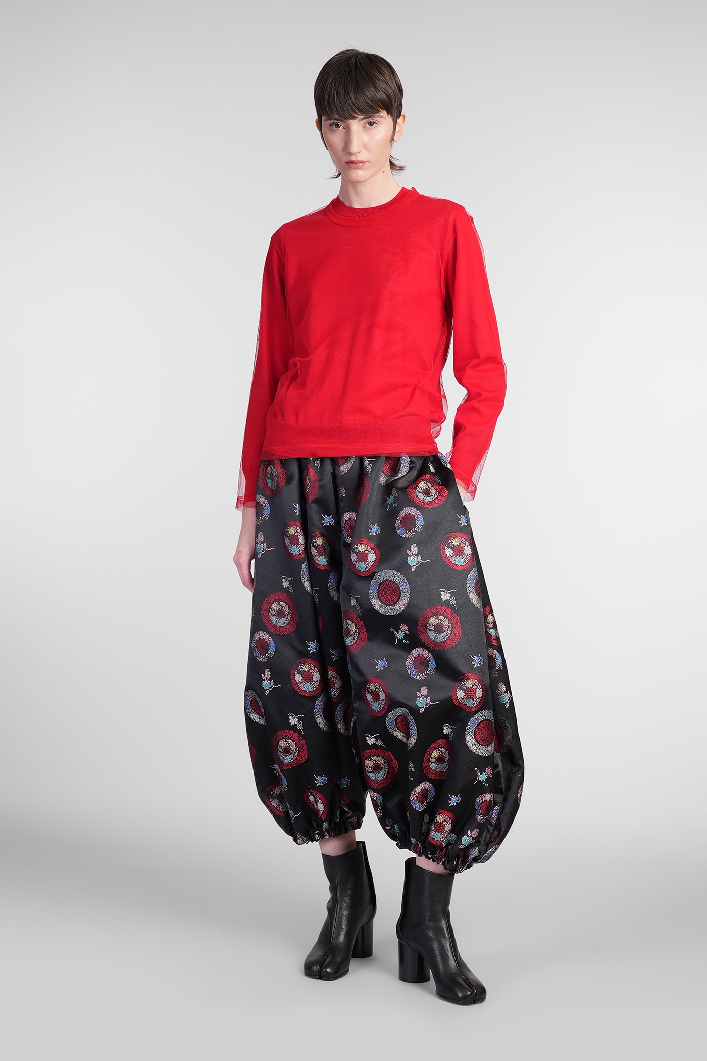 COMME DES GARÇONS KNITWEAR IN RED WOOL
