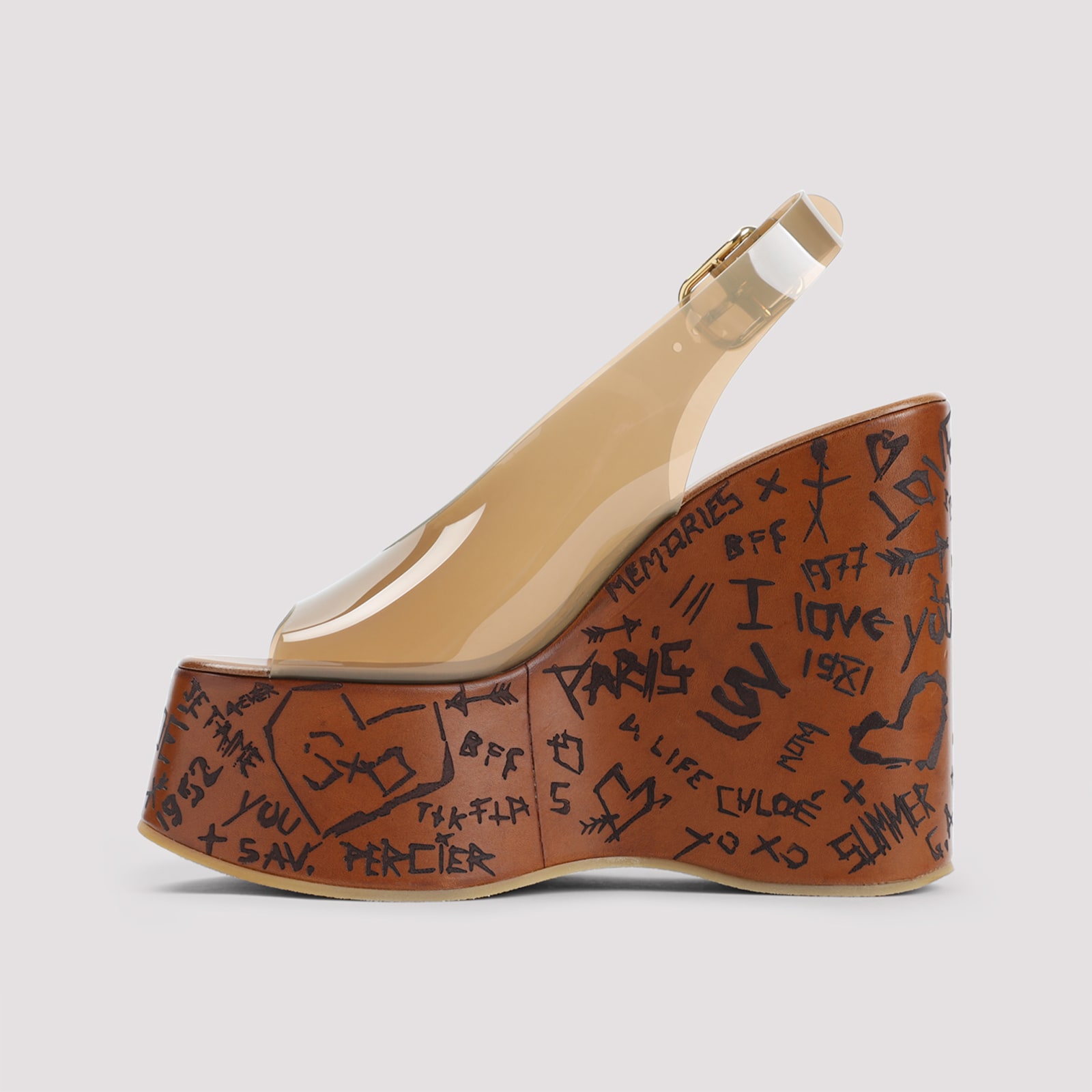 CHLOÉ MAXIME WEDGE SANDALS