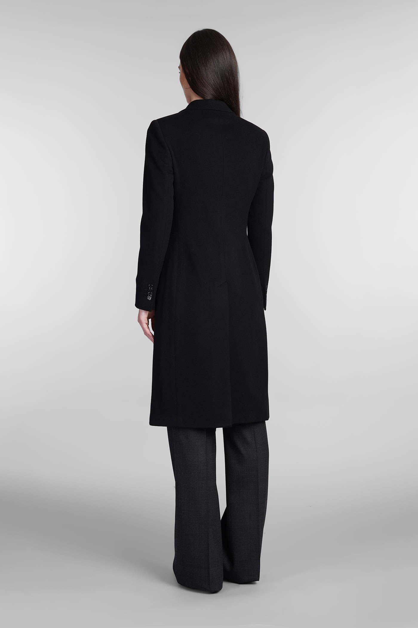 Shop Tagliatore C Zeudi Coat In Black Wool