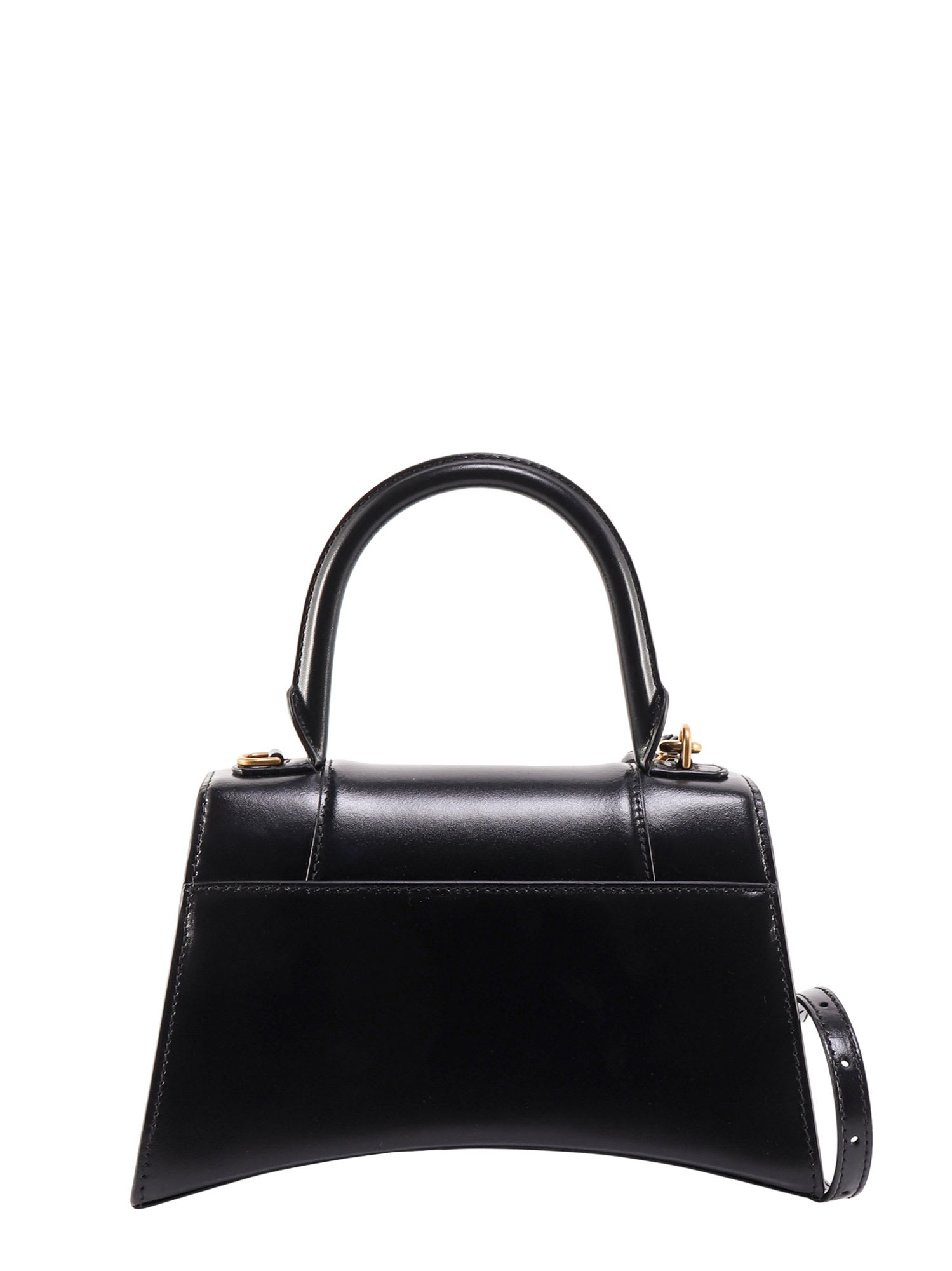 Shop Balenciaga Hourglass Handbag In Black