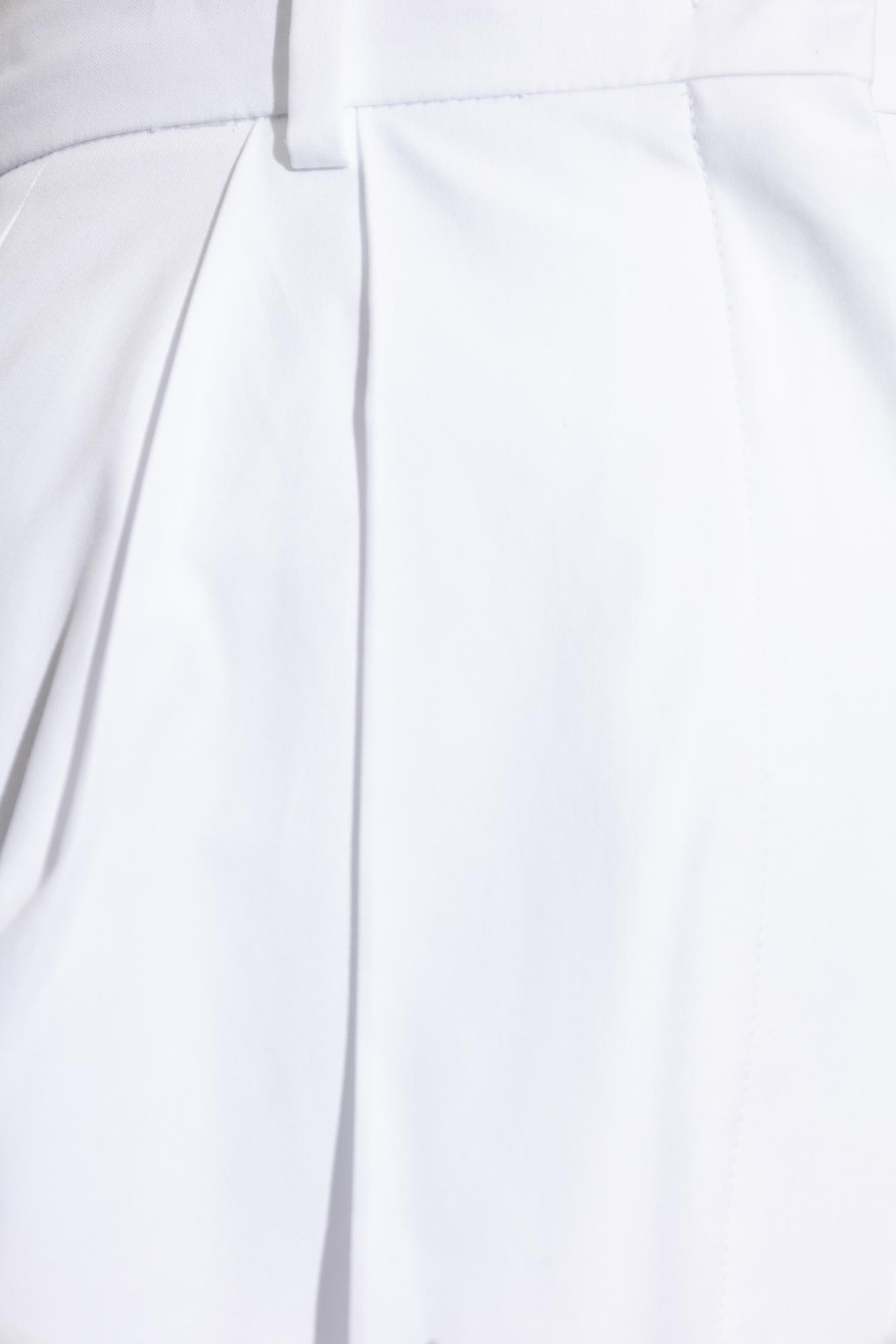 Sportmax Cotton Trousers With Pleated Design And Pockets