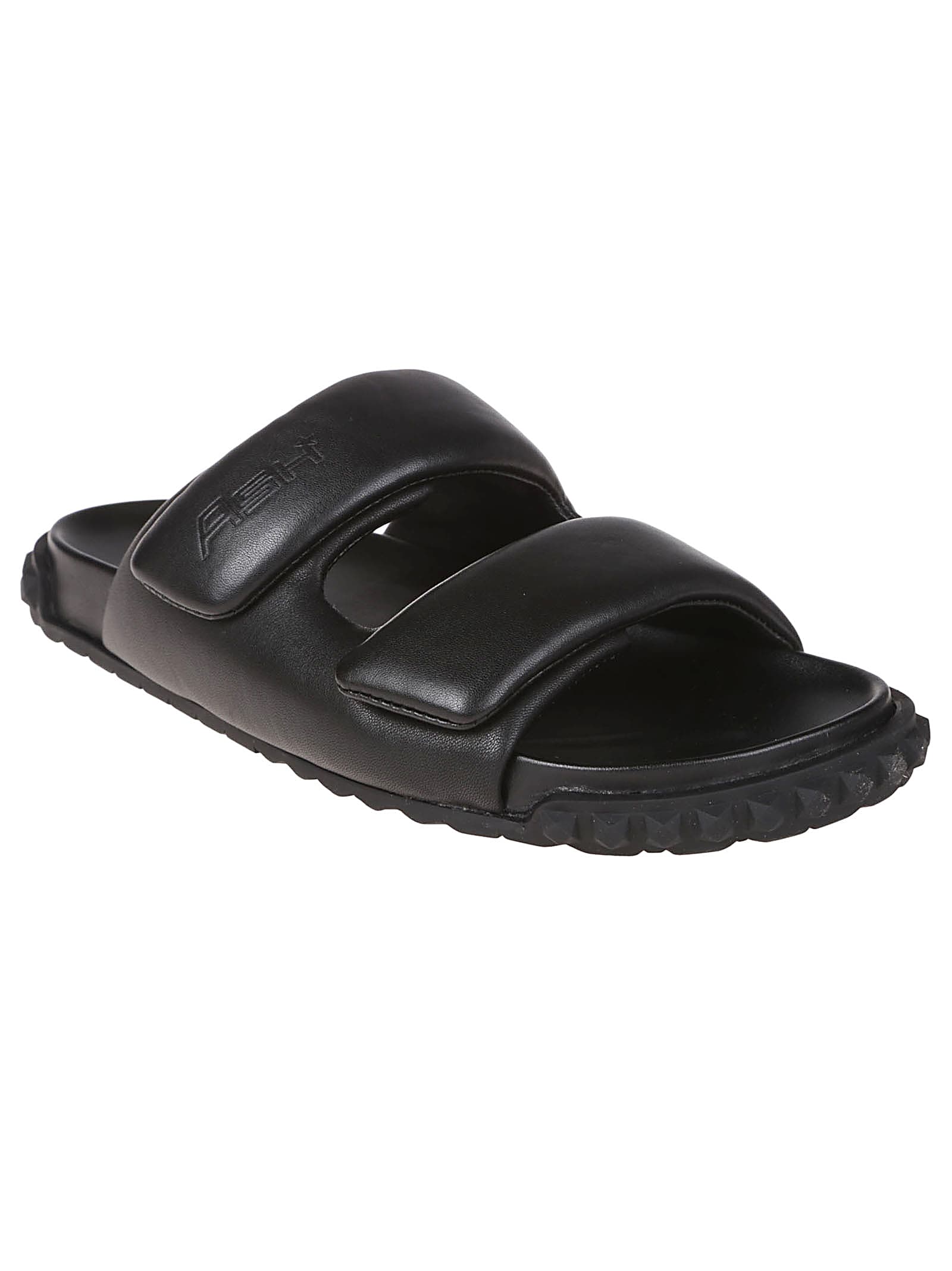 Ash Twist Studded Slip In Black