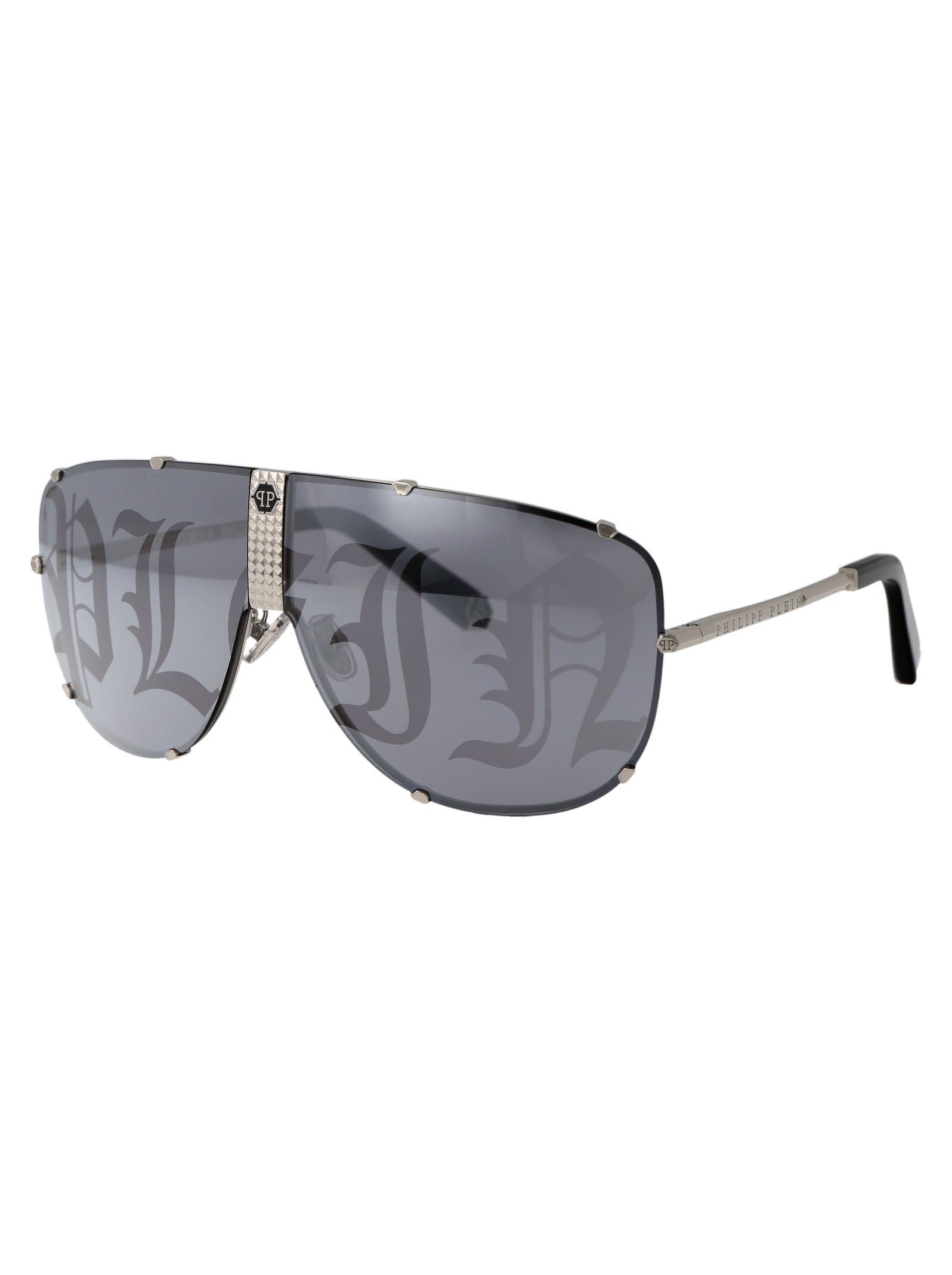 Shop Philipp Plein Spp075m Sunglasses In 579l Grey