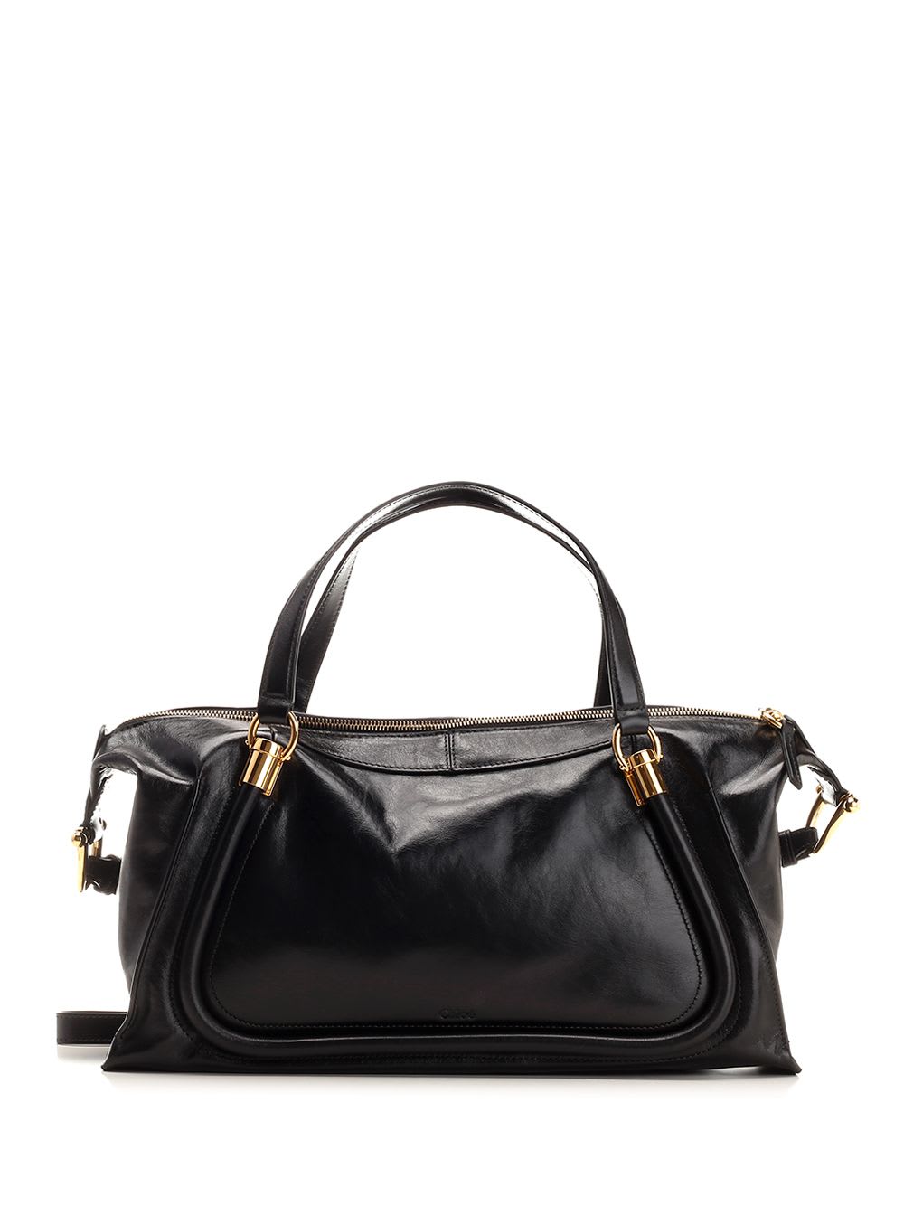 Shop Chloé Paraty Shoulder Bag In Black