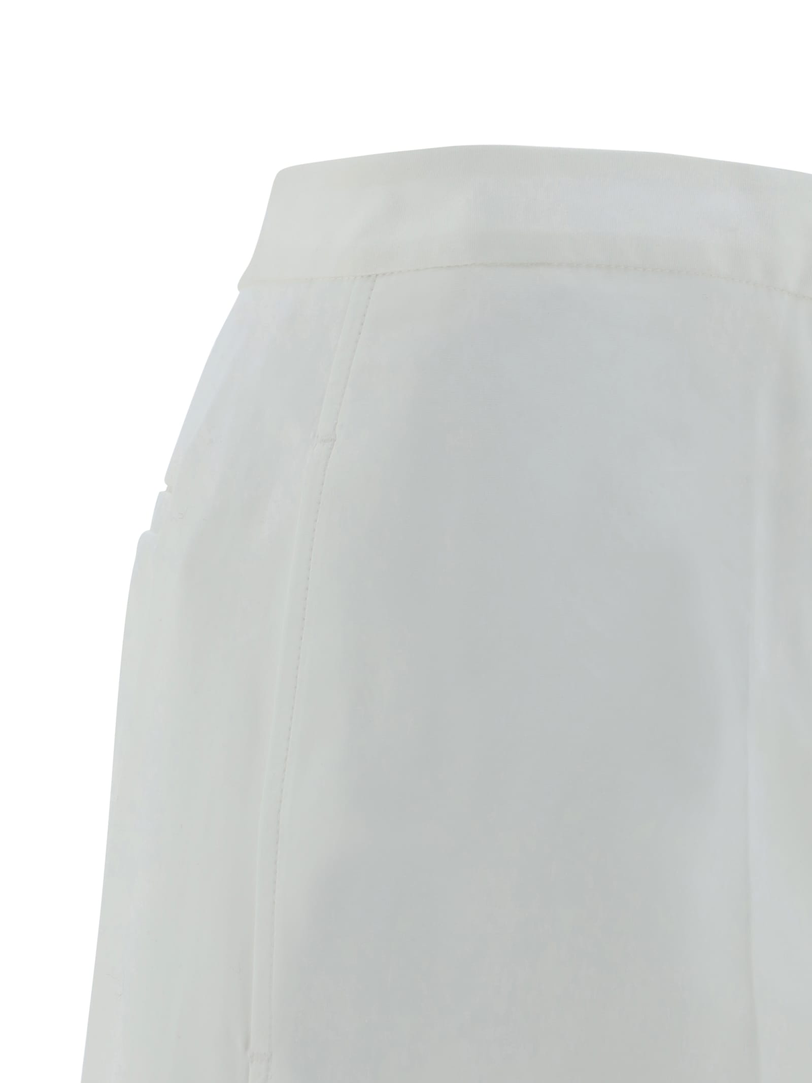 Shop Fabiana Filippi Pants In Bianco Ottico