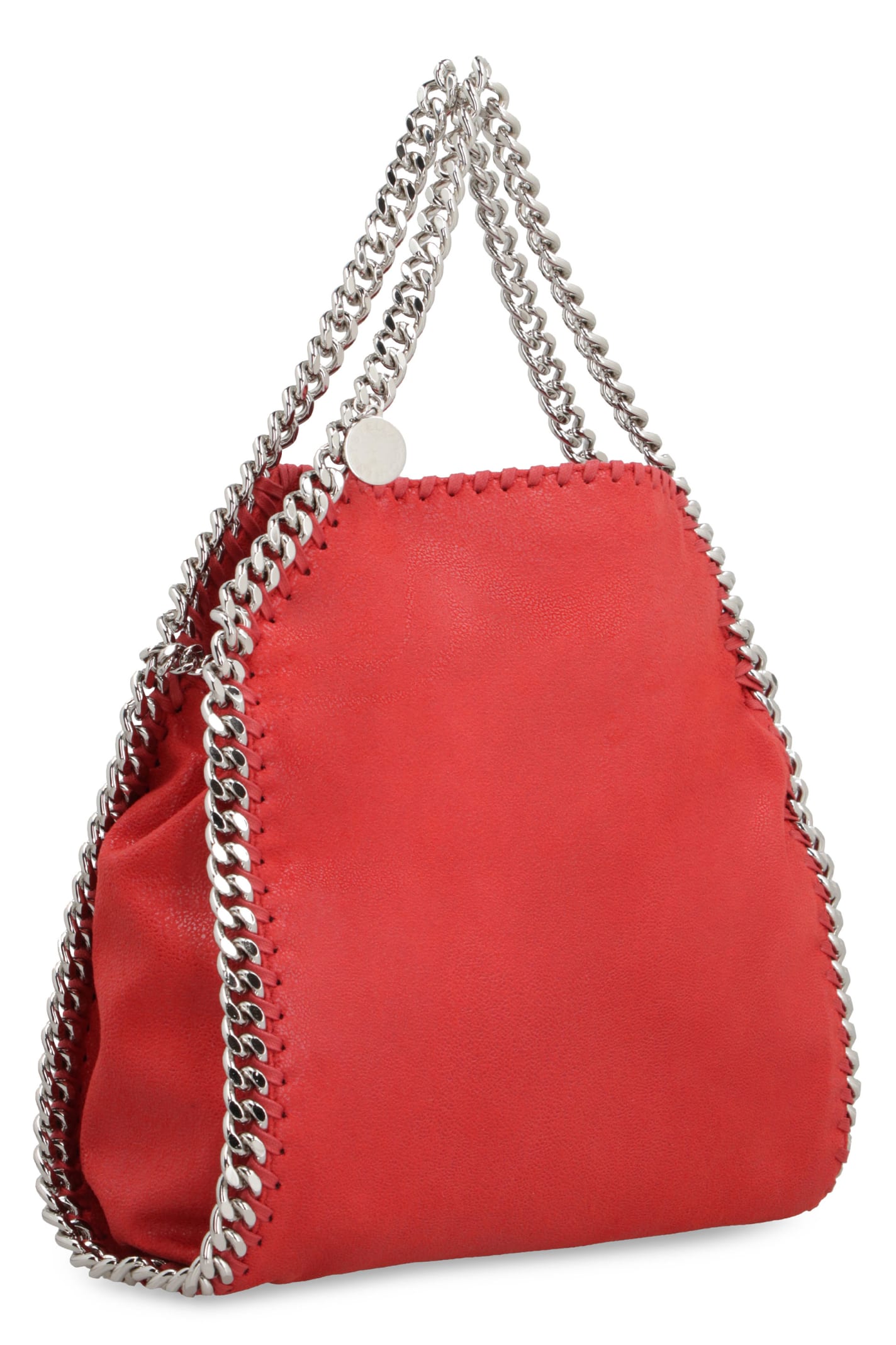 Shop Stella Mccartney Mini Falabella Tote Bag In Rosso