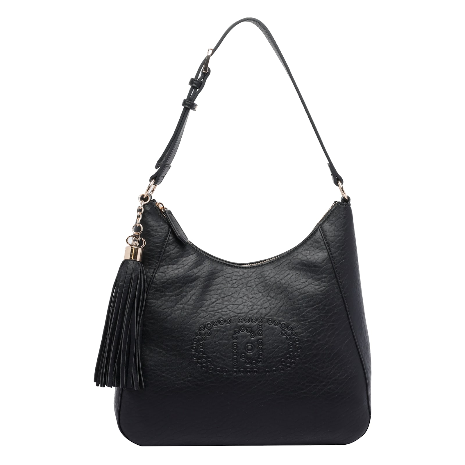 Liu •jo Versatile Shoulder Bag Tassel Detail In Black