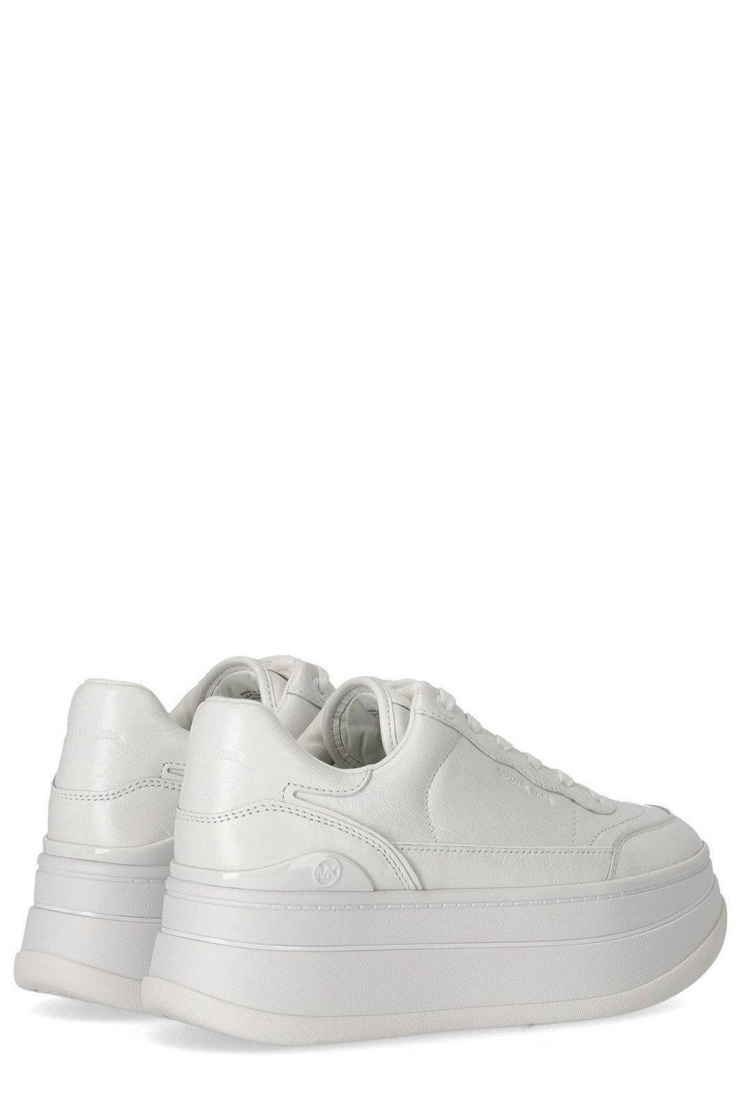 MICHAEL KORS HAYES GROMMETED PLATFORM SNEAKERS