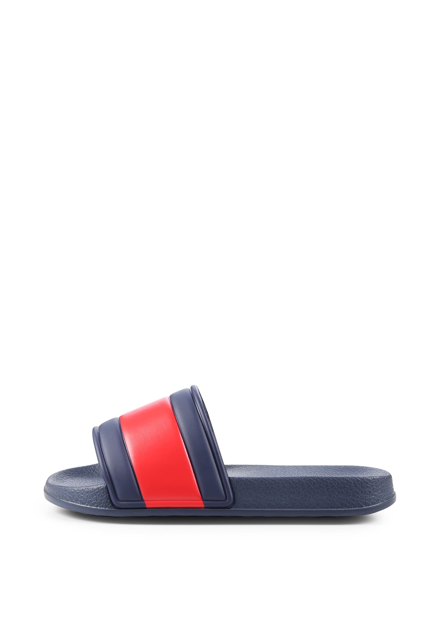 Shop Tommy Hilfiger Blue Slippers For Boy