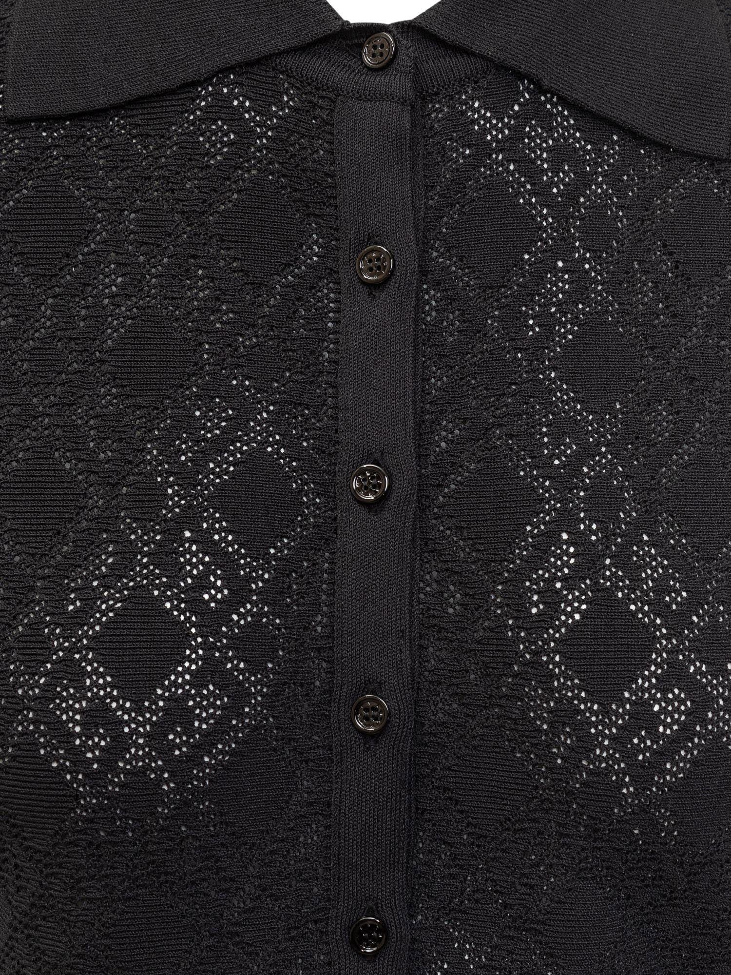 Givenchy Robe Polo En Jacquard Monogramme 72 In Black