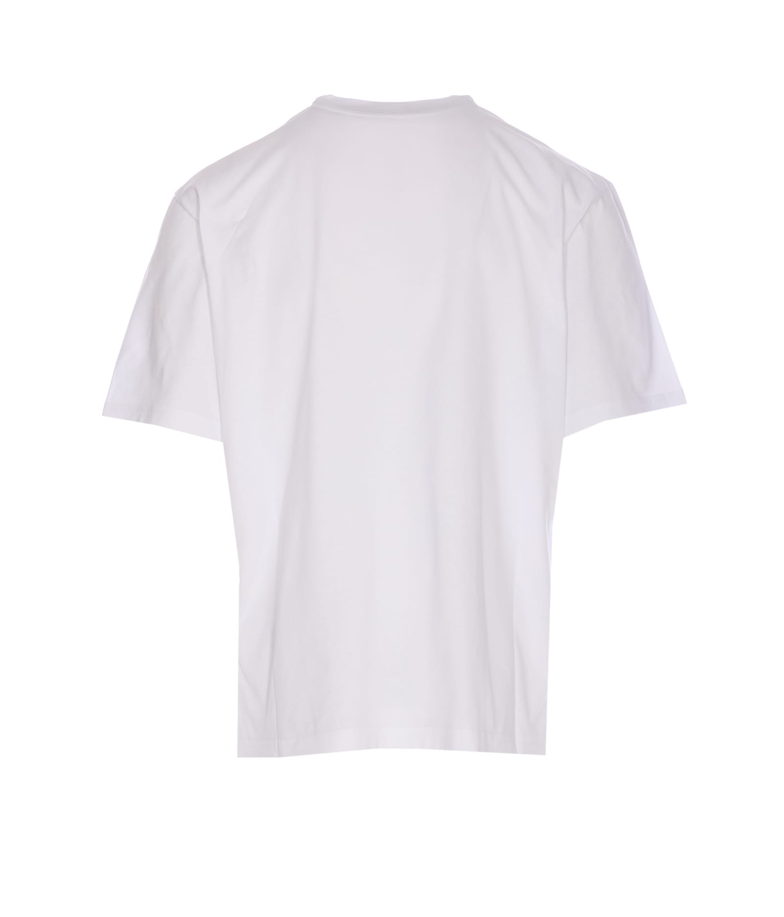Belstaff Crewneck T-shirt With Graphic Print Logo In White