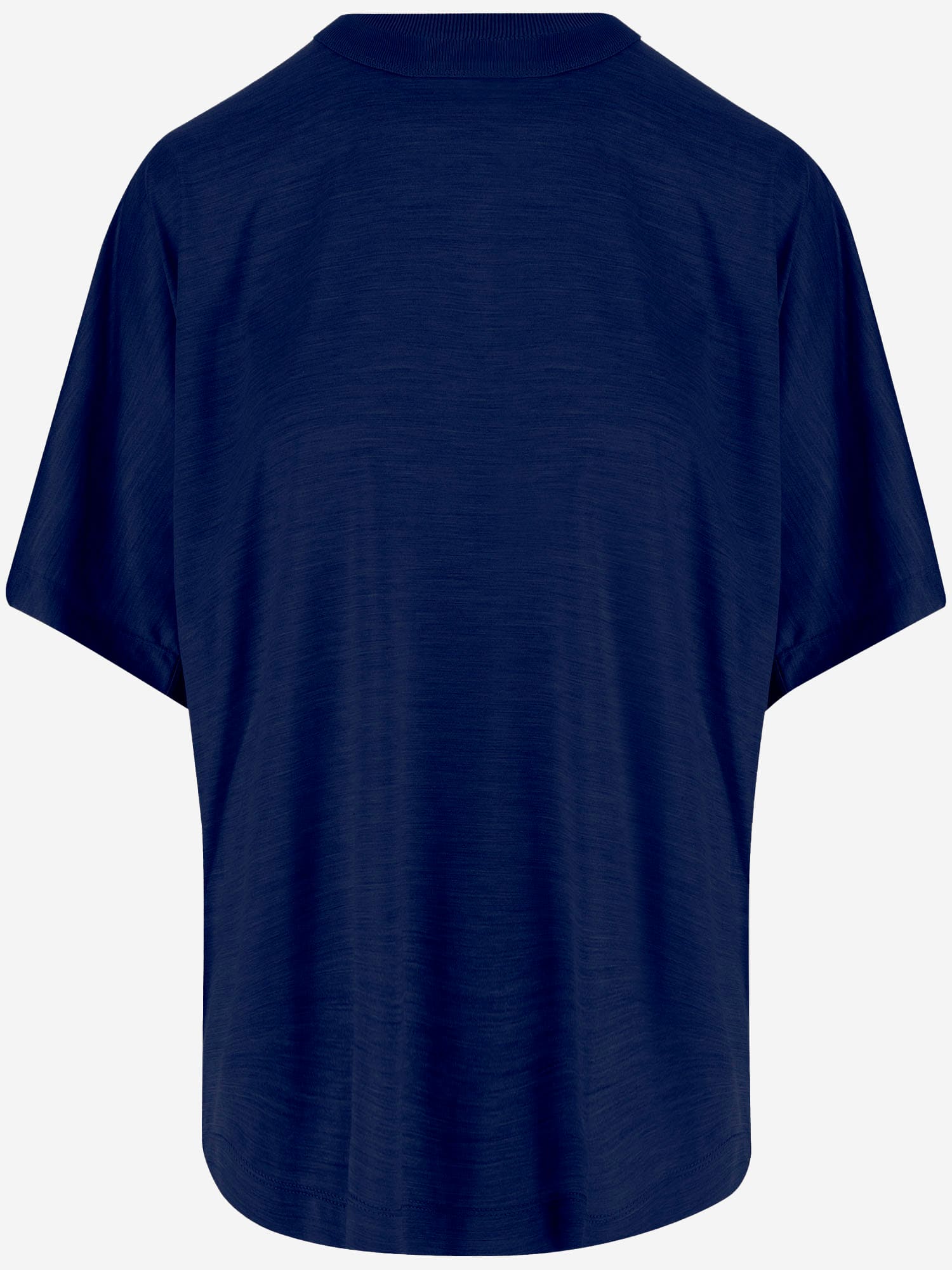 Carven Silk T-shirt In Blue