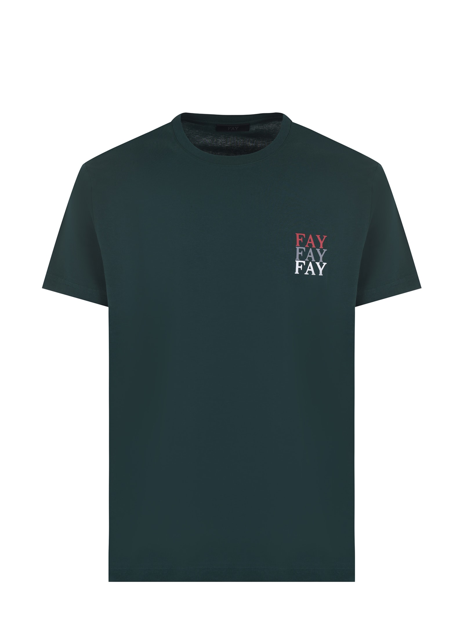 T-shirt Fay In Cotone
