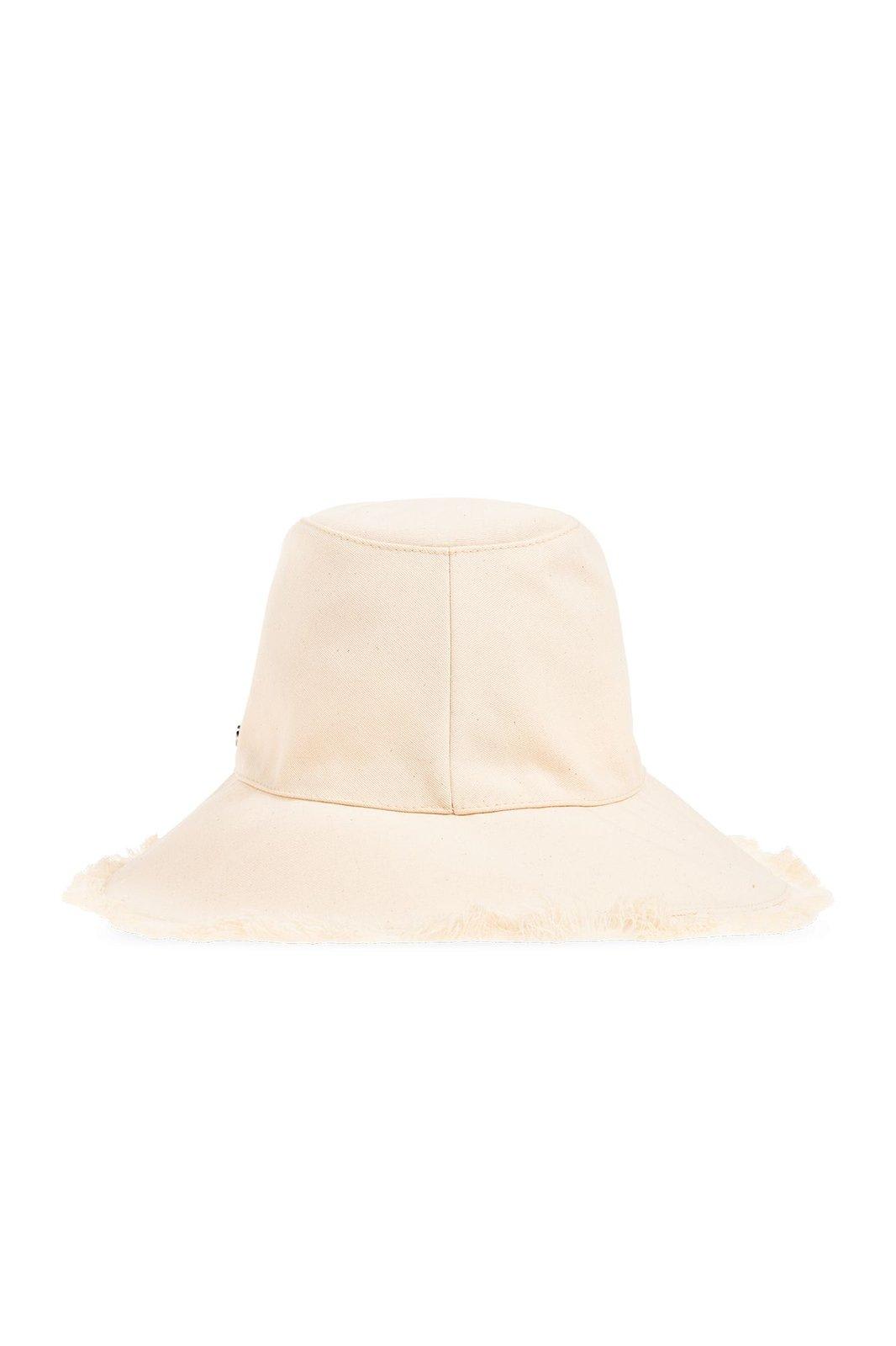 Shop Stella Mccartney Logo Embroidered Bucket Hat In White
