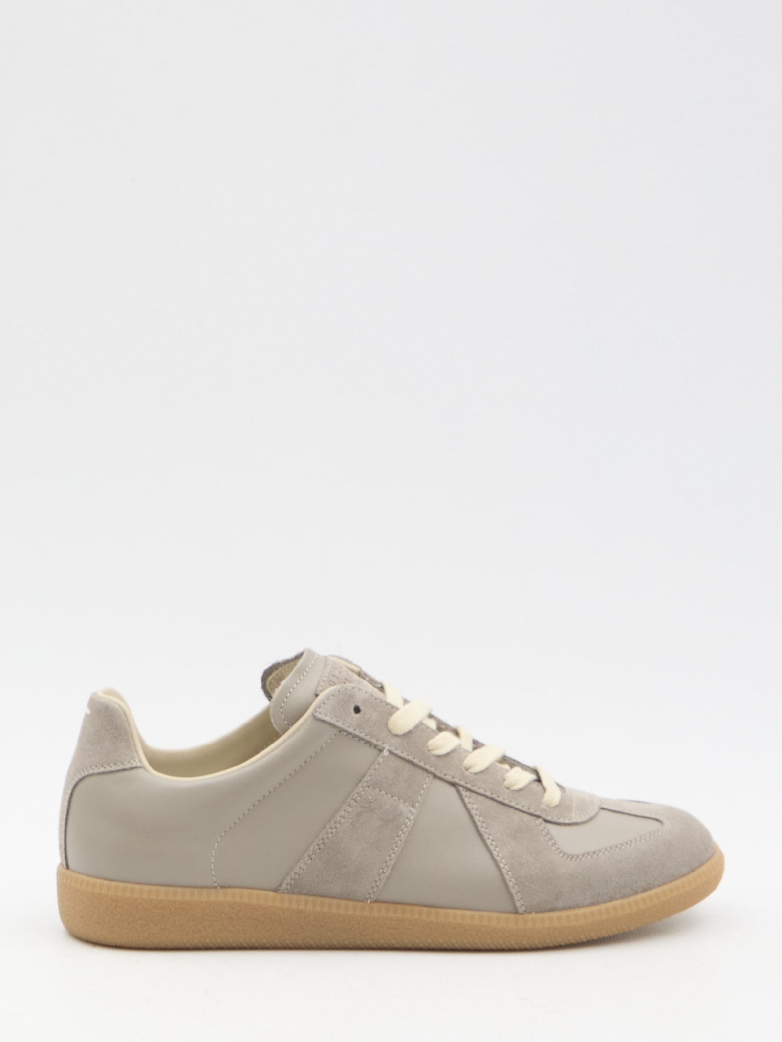 Shop Maison Margiela Replica Sneakers In Beige