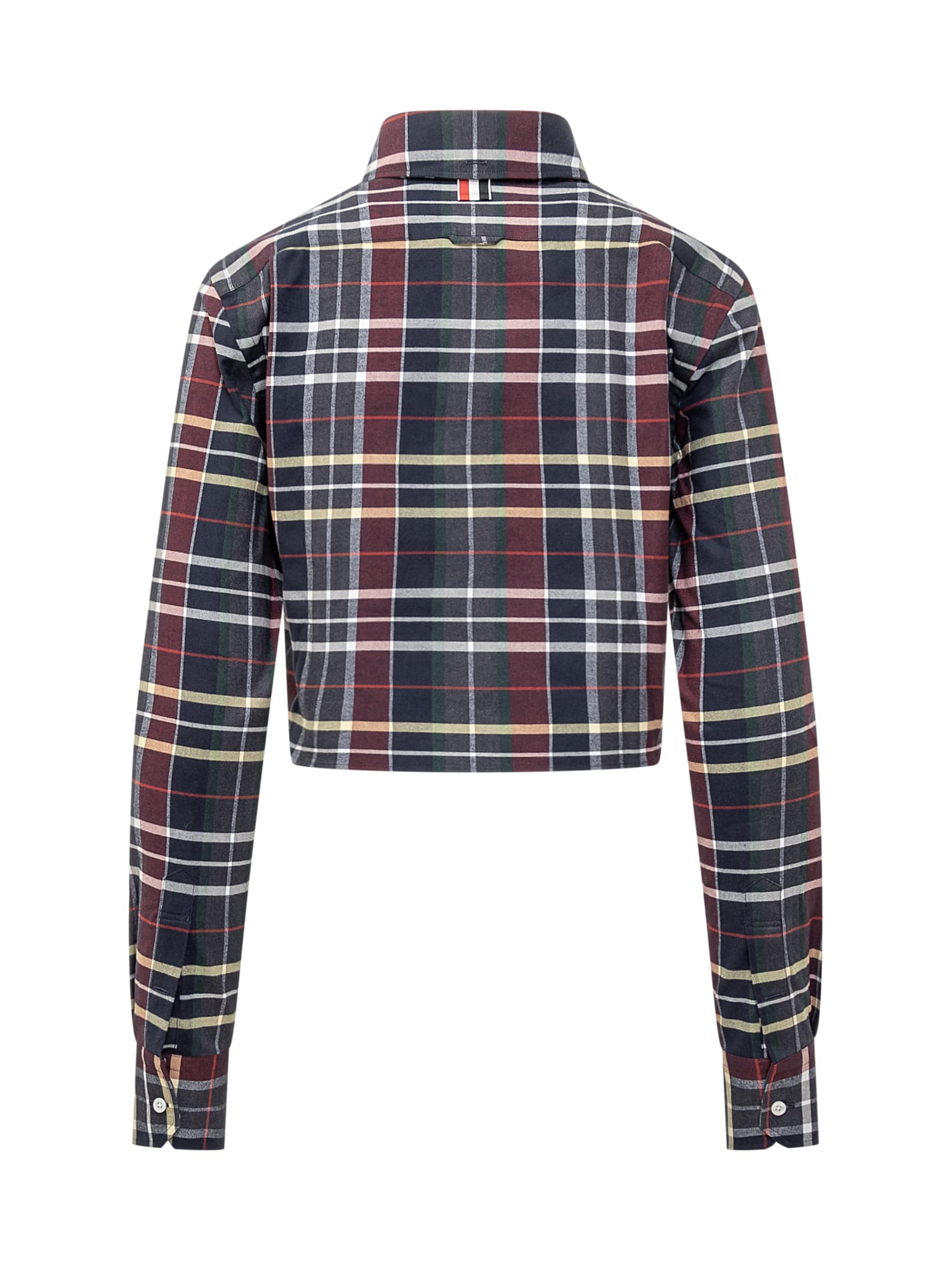 Shop Thom Browne Cropped Shirt In Seasonal Multi