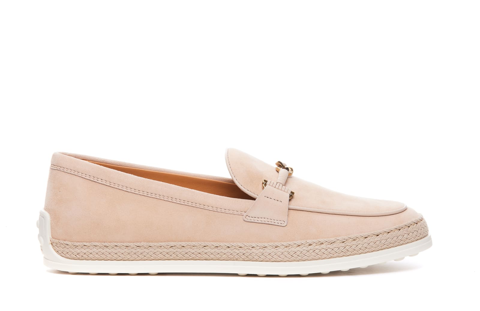 Tod's Suede Loafers Tods In Natural