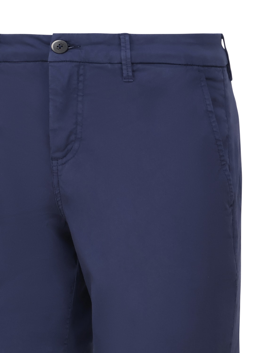 Shop Fay Chino Trousers In Cotton In Blue