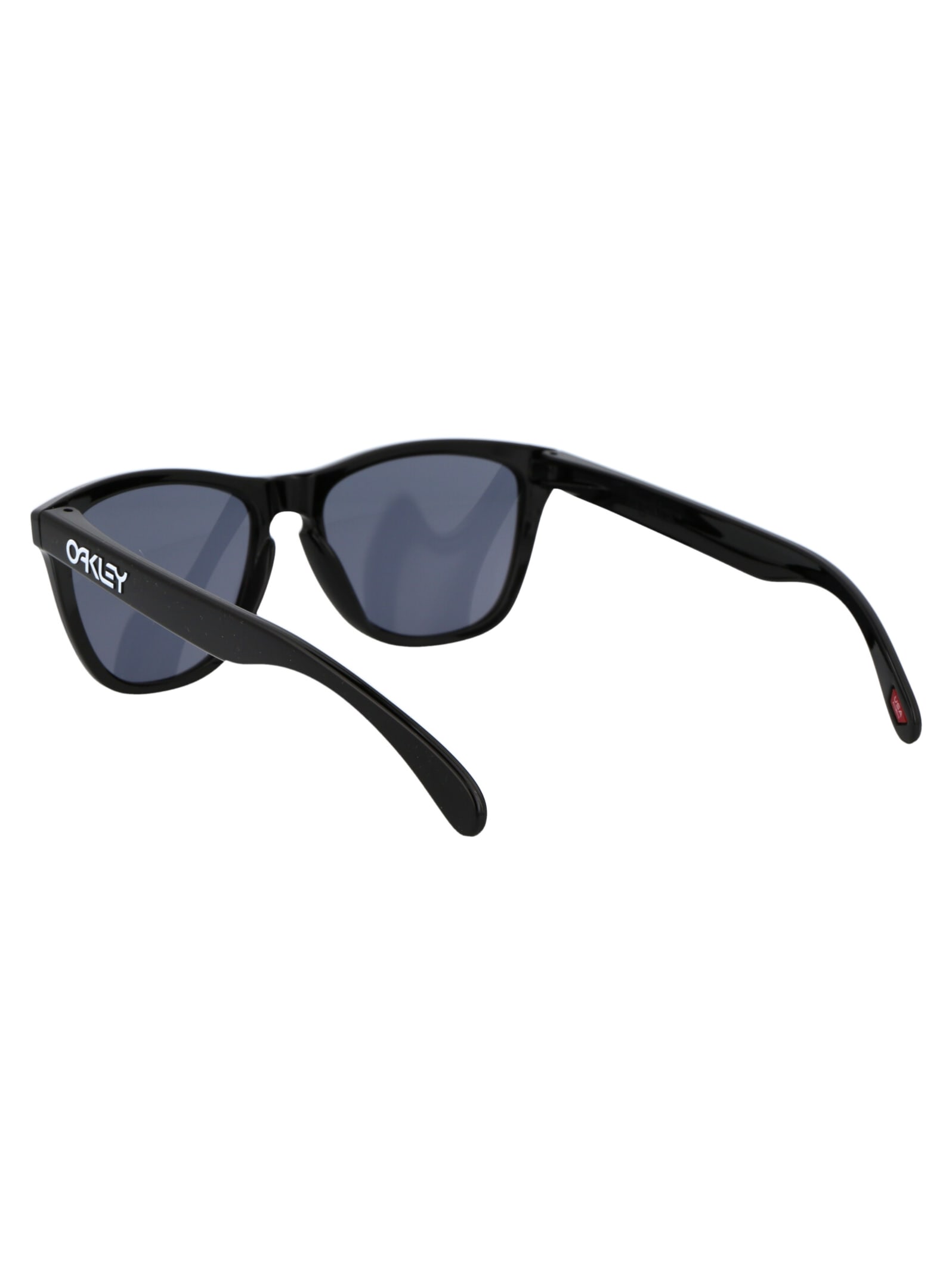 Shop Oakley Frogskins Sunglasses In 24-306 Polished Black