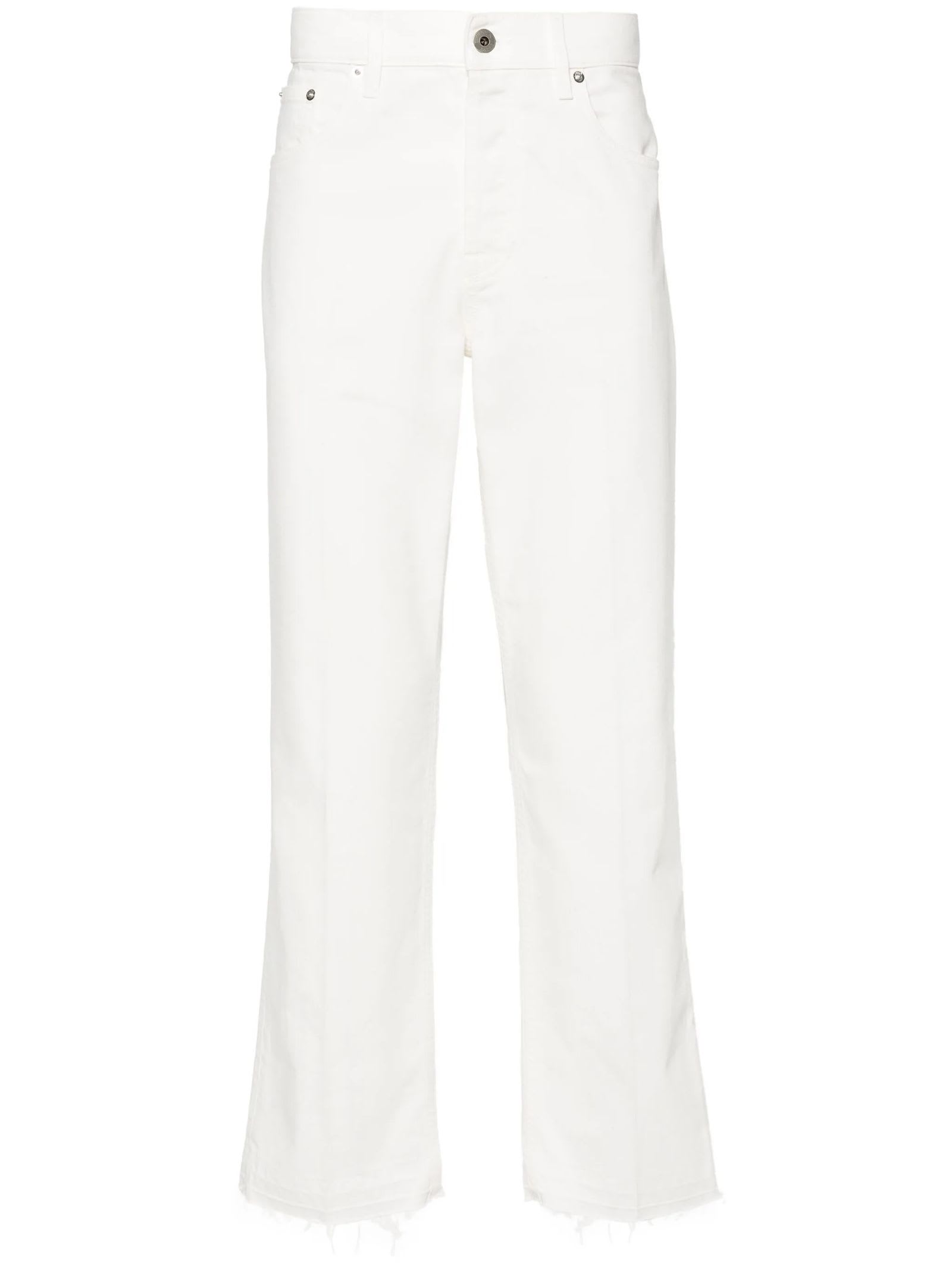 Shop Lanvin Jeans White