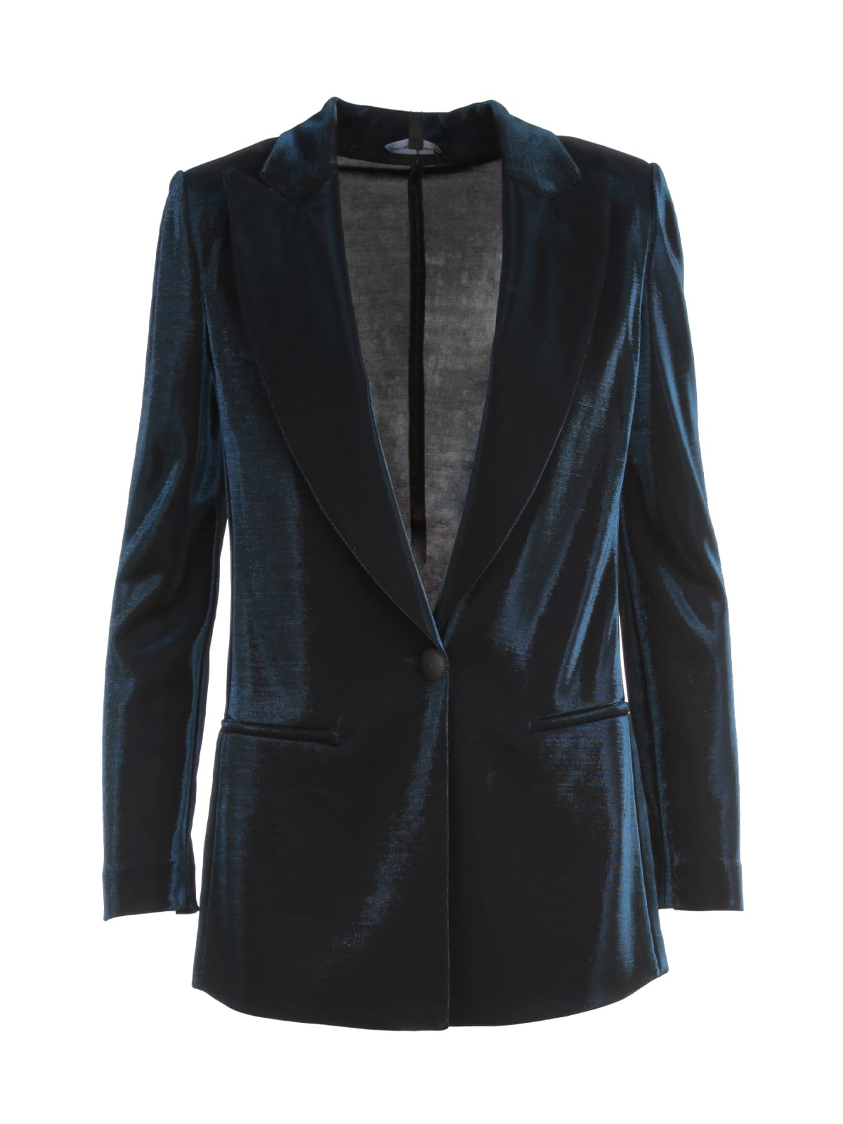 Photo of  Emporio Armani Lurex One Button Jacket- shop Emporio Armani jackets online sales