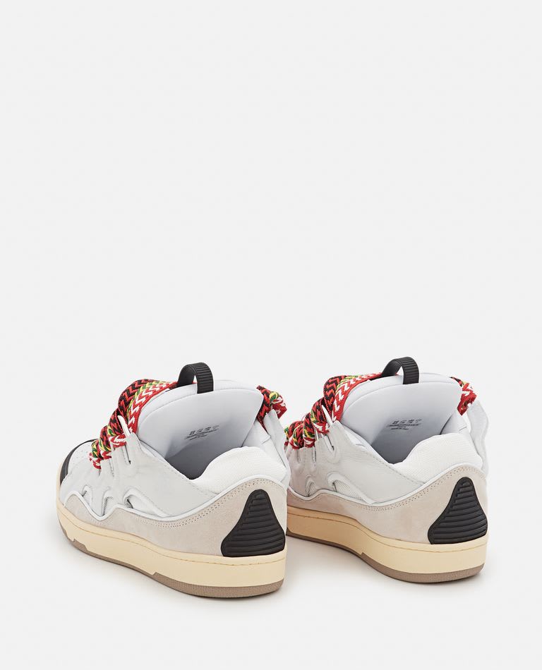 Shop Lanvin Curb Sneakers In White