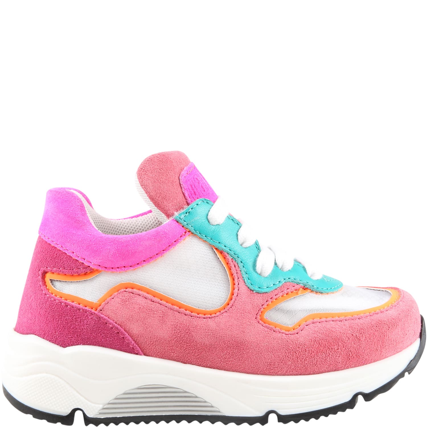 Gallucci Multicolor Sneakers For Girl With Logo