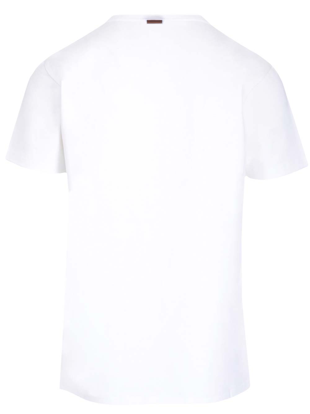 Shop Zegna T-shirt With Mini Logo In White