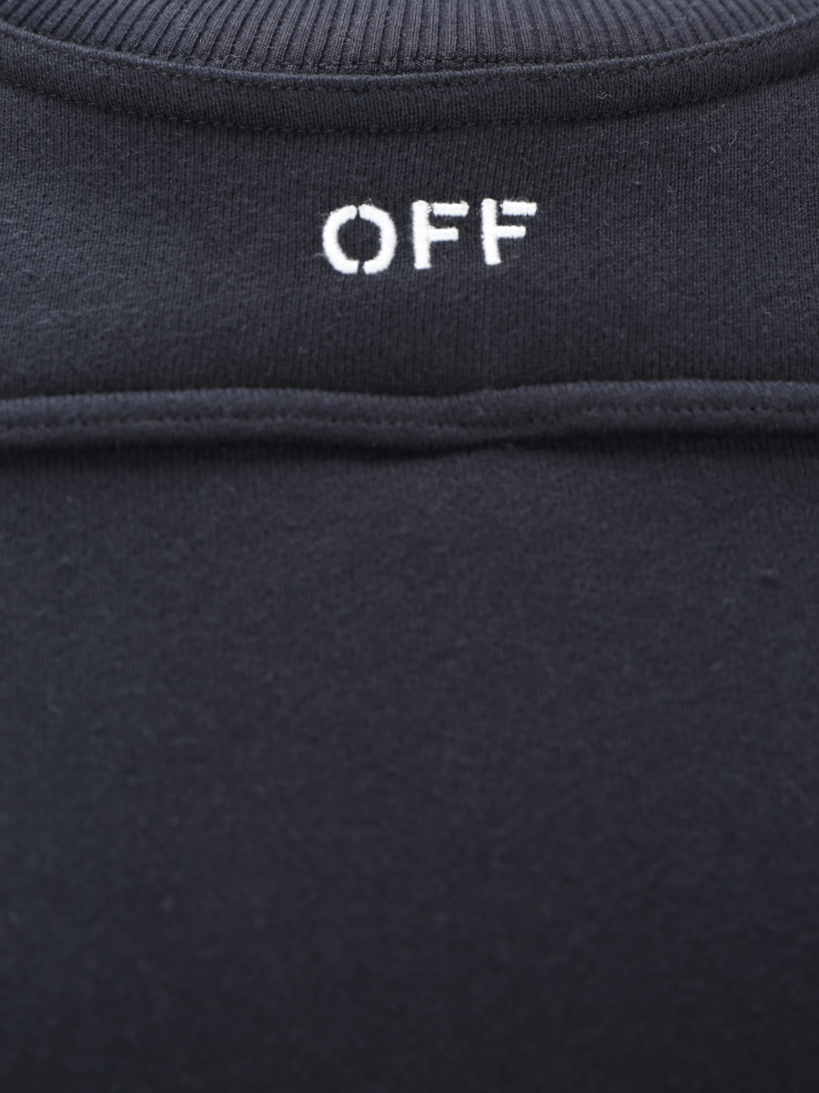 Shop Off-white Sweatshirt In Black Whit