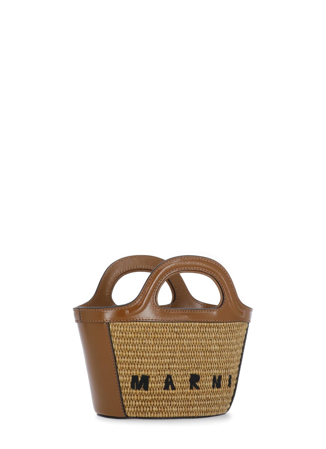 Shop Marni Tropicalia Micro Hand Bag In Brown