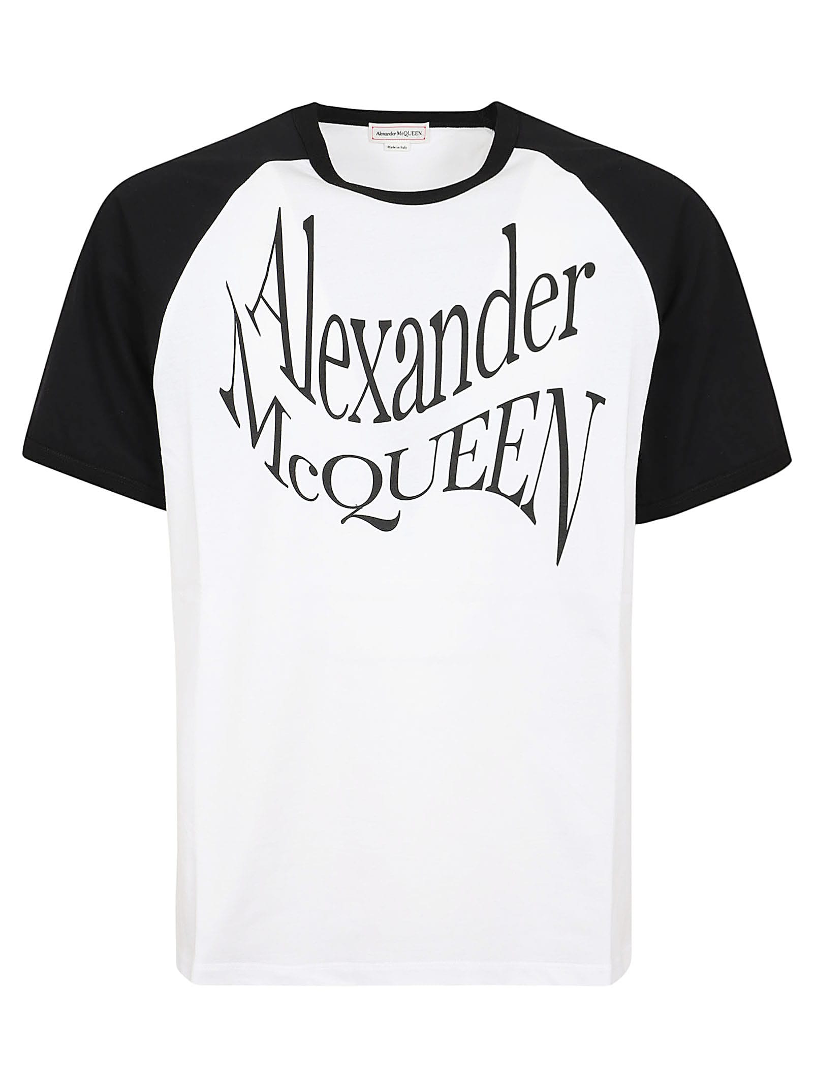 Alexander Mcqueen T-shirt In White Black