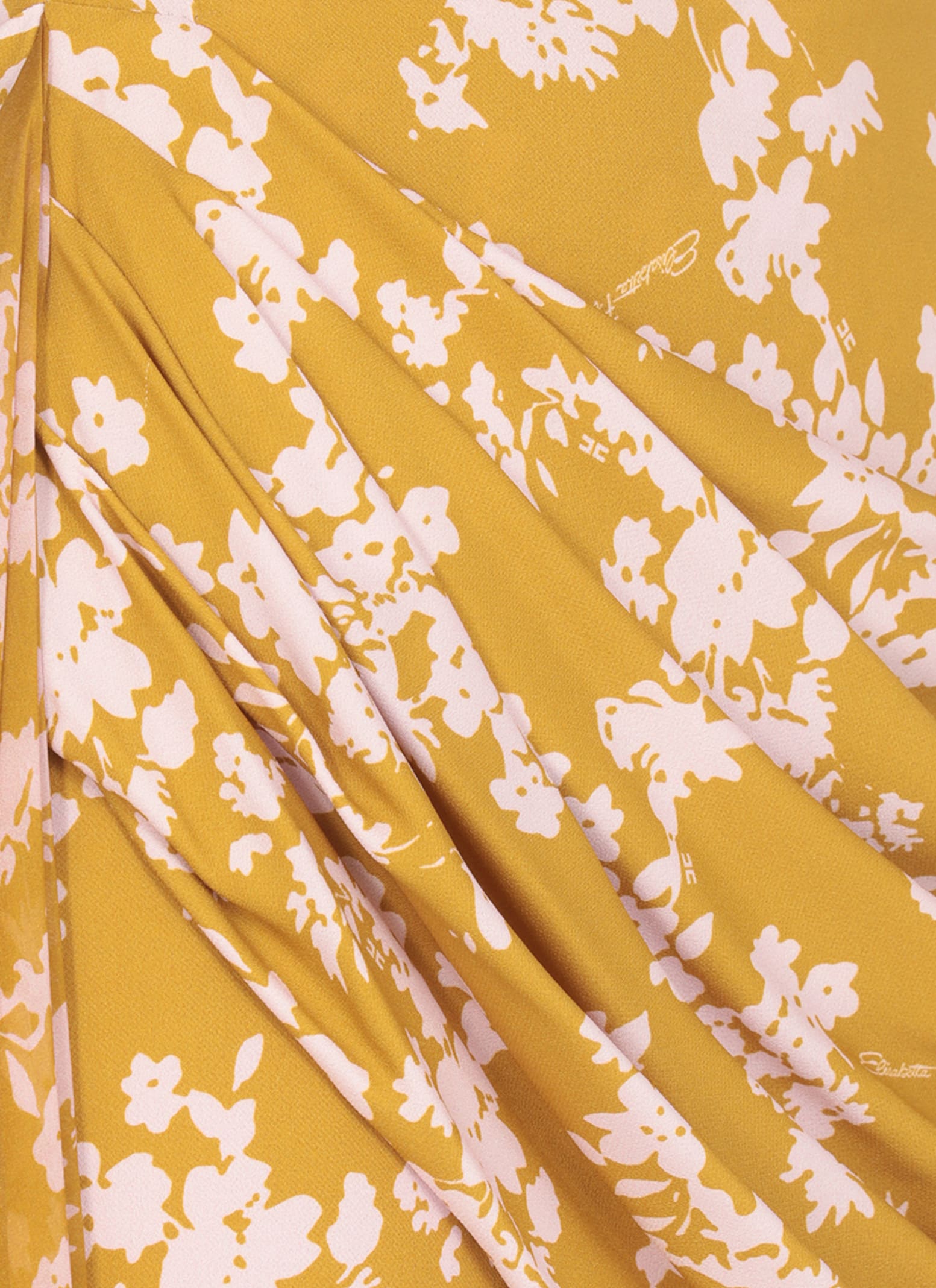 Elisabetta Franchi Viscose Skirt In Yellow
