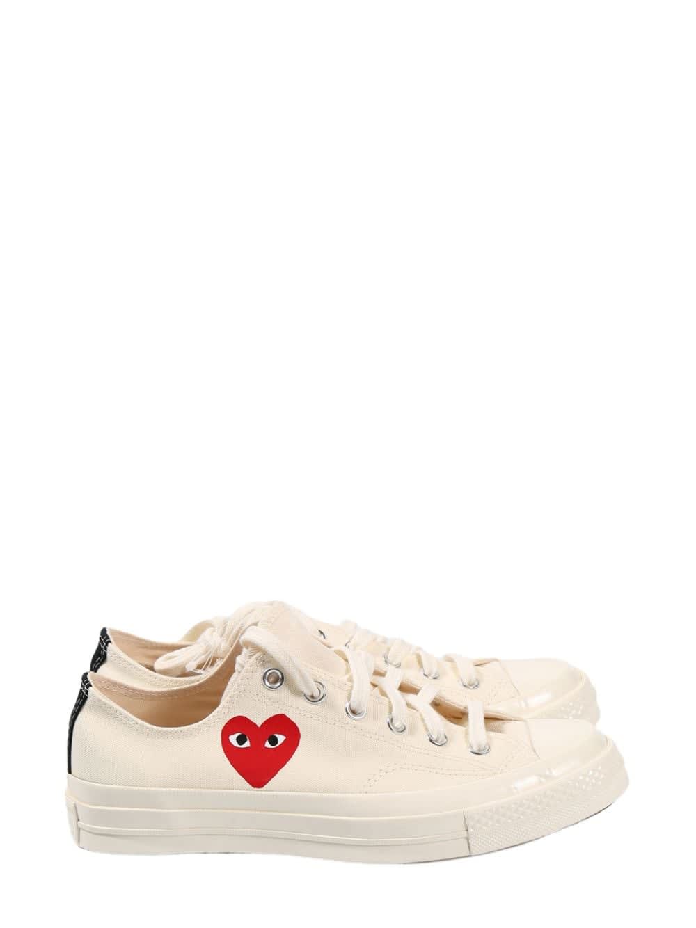 Comme Des Garçons Comme Des Garcons Chuck Taylor Low Top Sneakers In Neutral