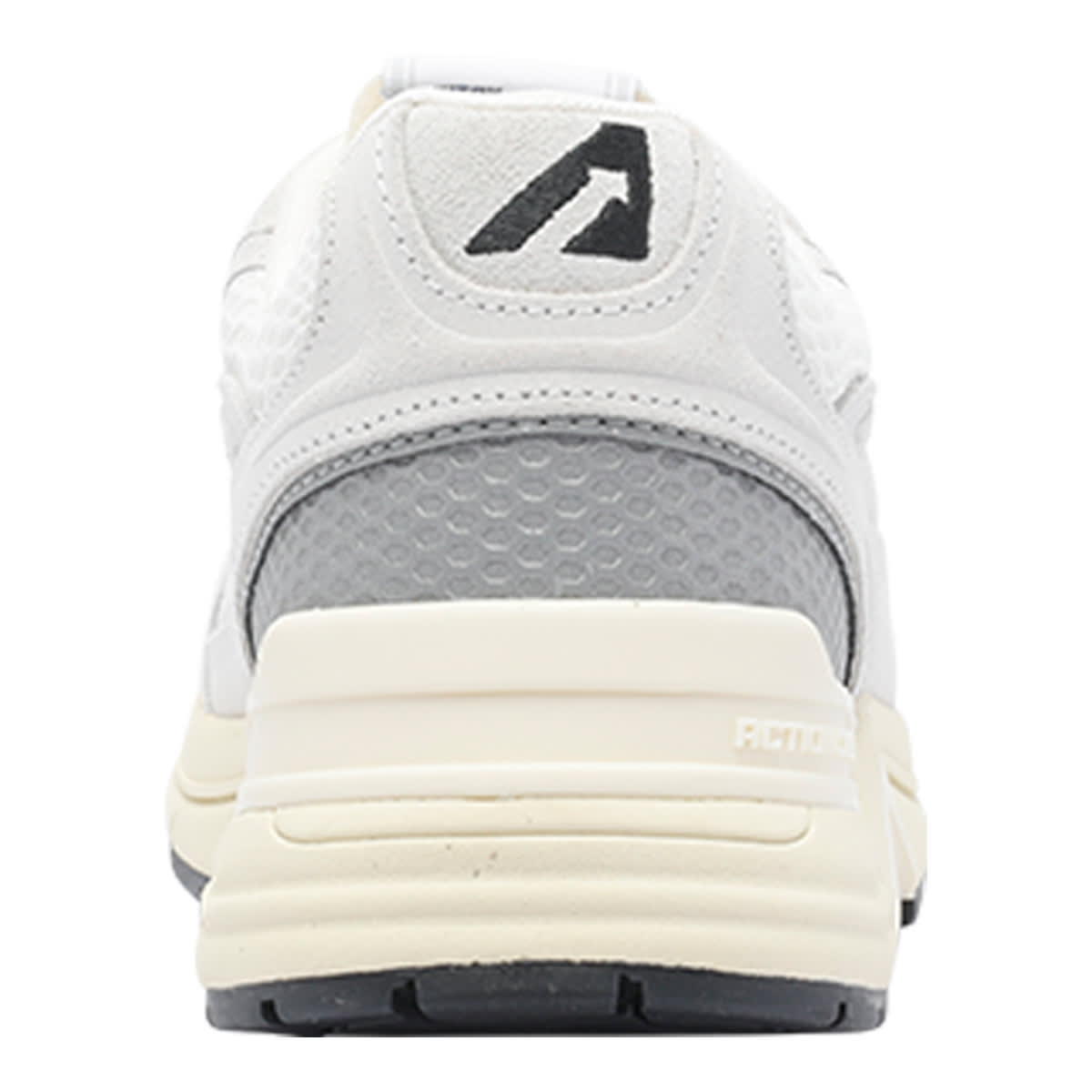 Autry White And Silver Leather Hyperway Sneakers In Gray