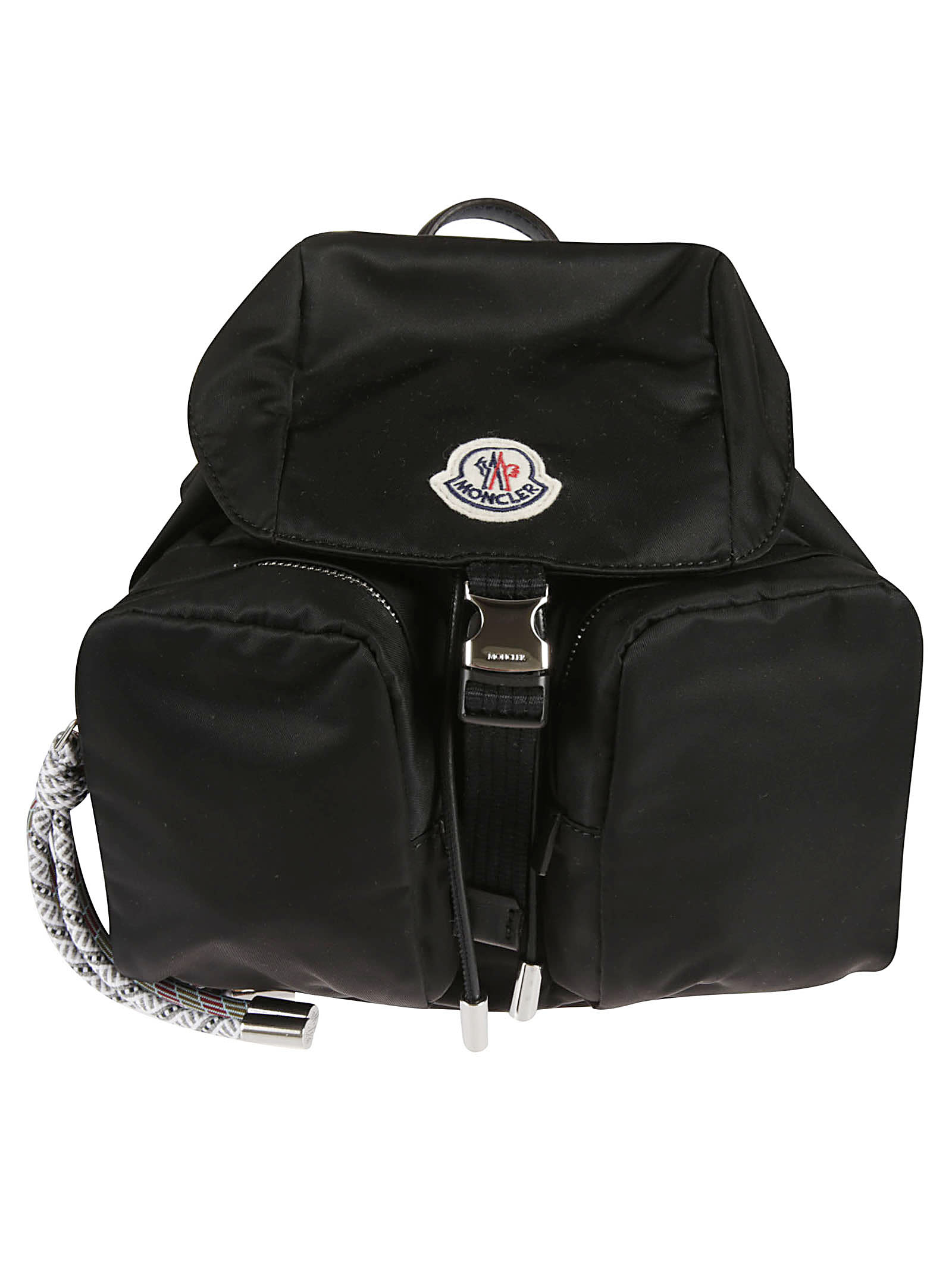 Moncler Logo Small Backpack In Black